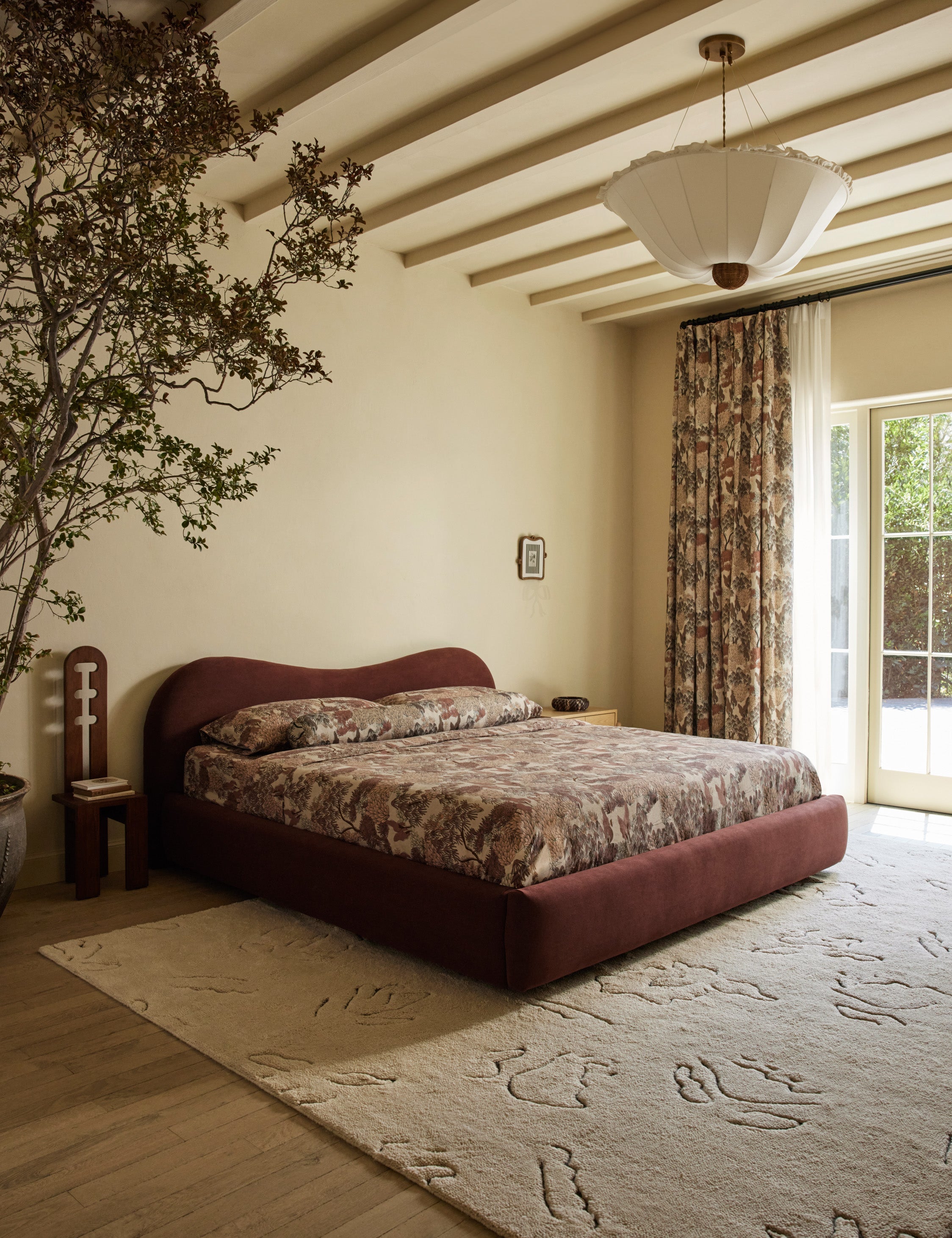 Garden Walk Linen Curtain Panel by Sarah Sherman Samuel