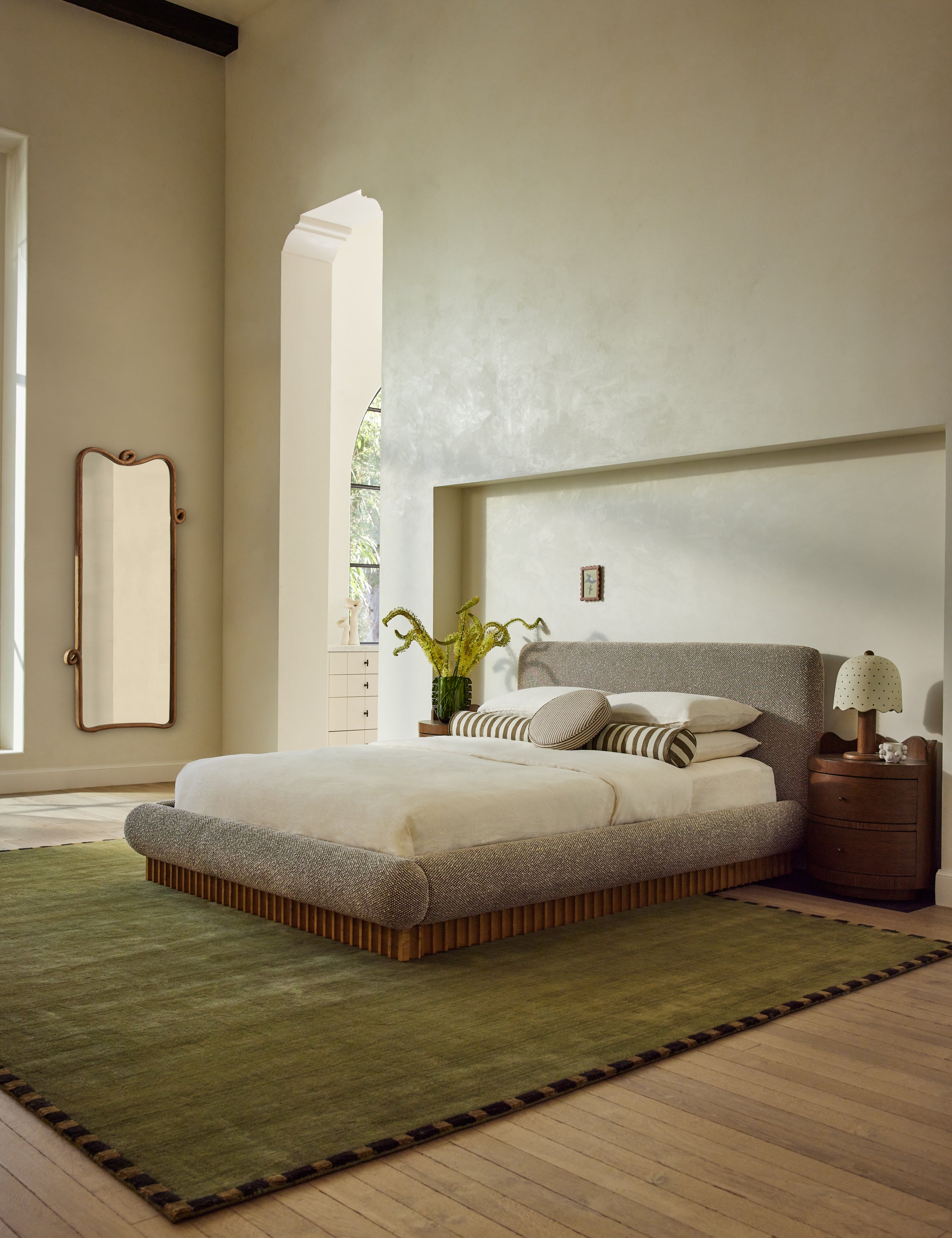 Looped Wood Full Length Mirror by Sarah Sherman Samuel