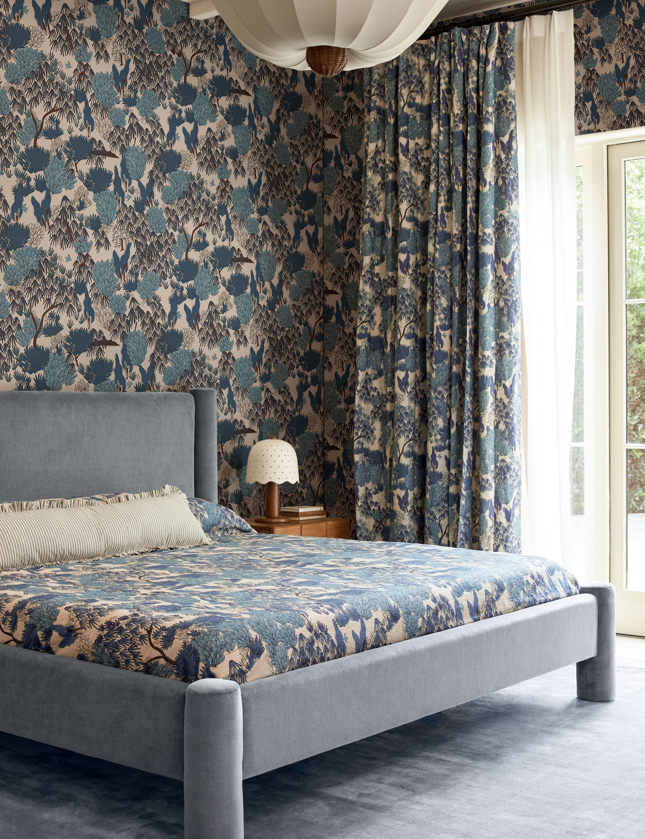 Garden Walk Linen Fabric by Sarah Sherman Samuel