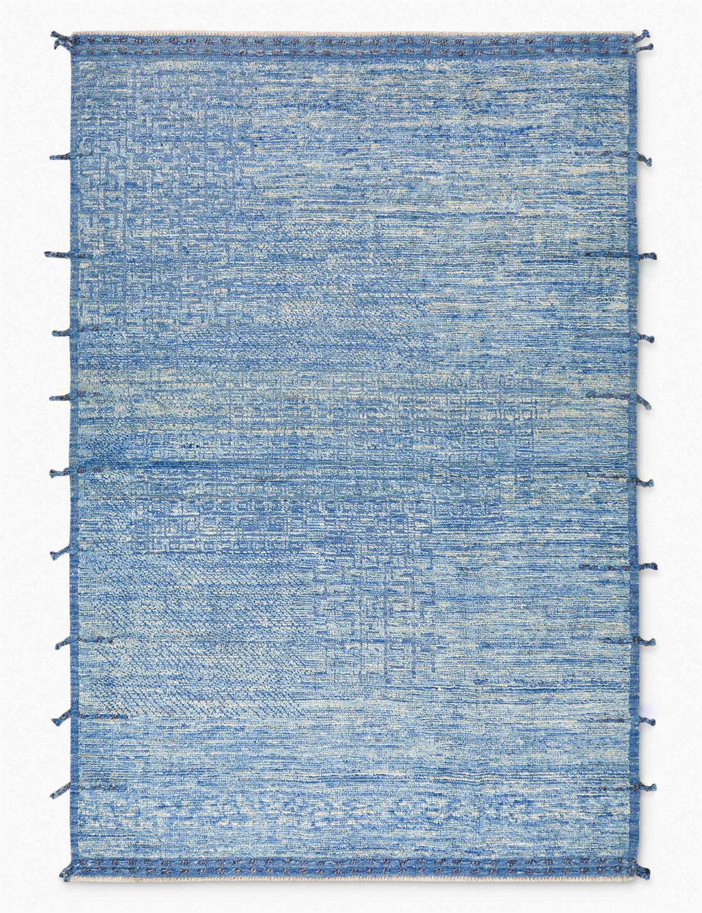 Vintage Moroccan Hand-Knotted Wool Rug No. 475, 5' 6 x 8' 3