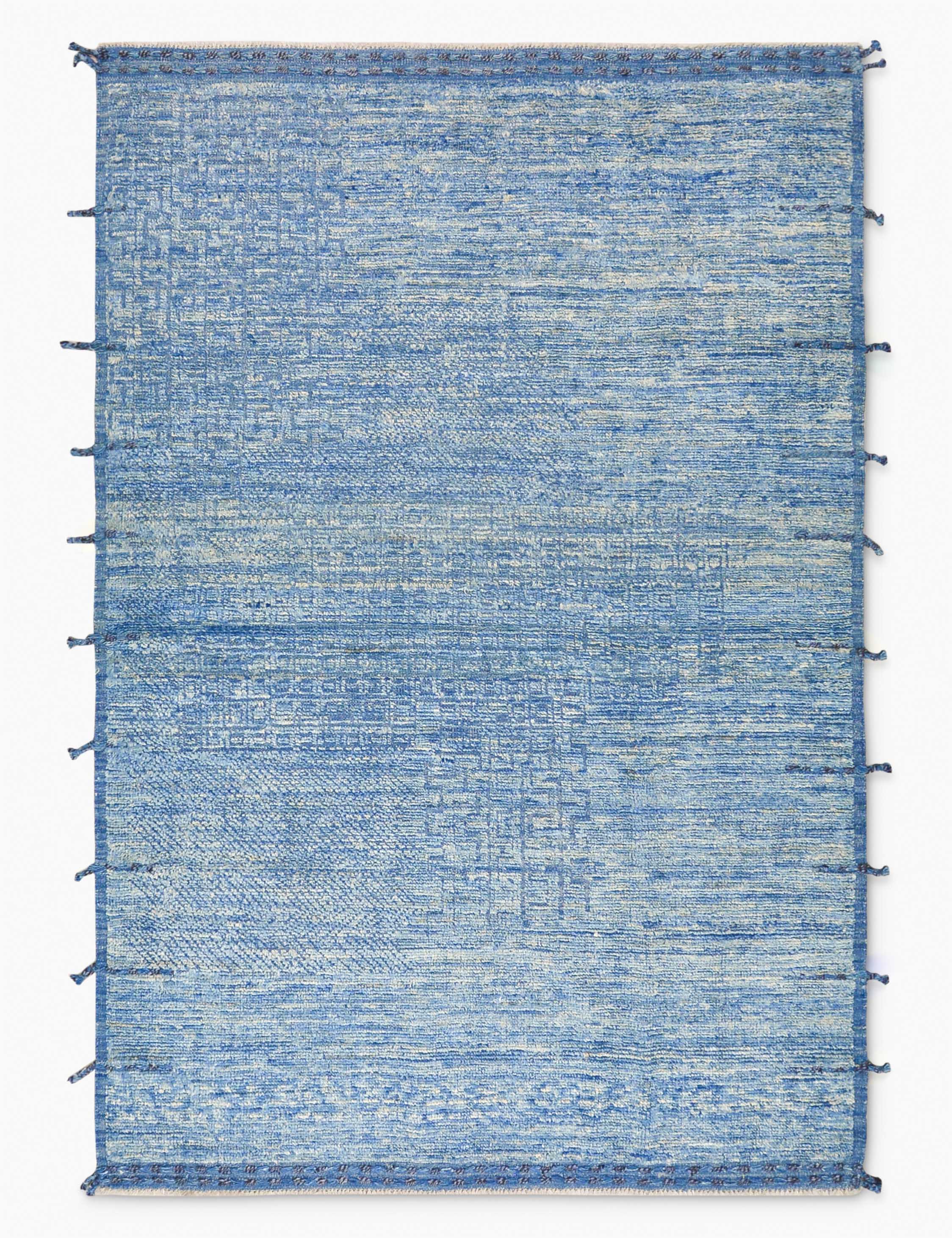 Vintage Moroccan Hand-Knotted Wool Rug No. 475, 5' 6 x 8' 3