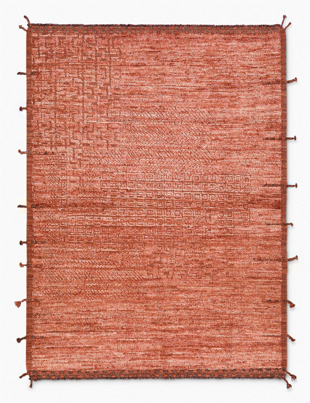 Vintage Moroccan Hand-Knotted Wool Rug No. 476, 5' 6 x 7' 3