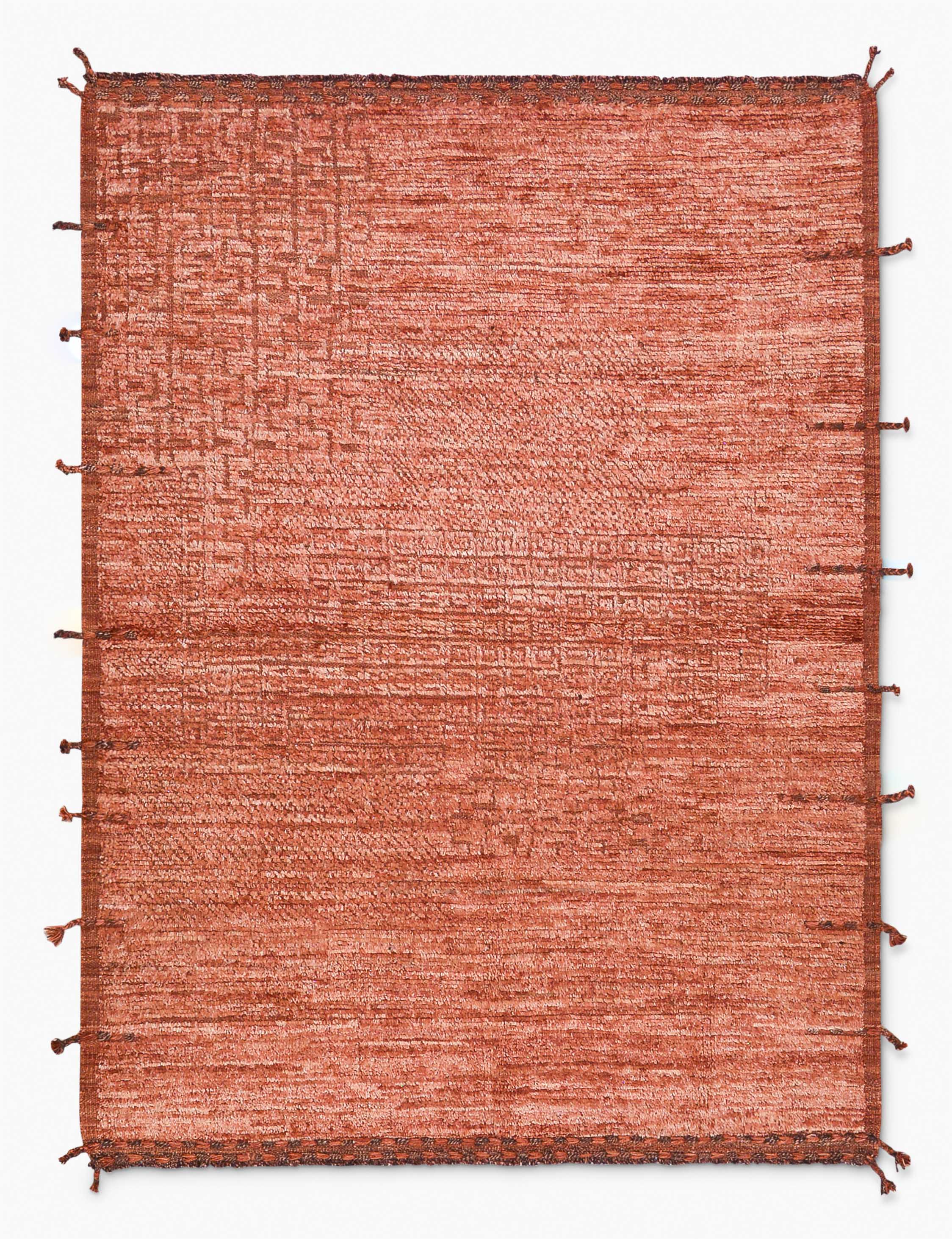 Vintage Moroccan Hand-Knotted Wool Rug No. 476, 5' 6 x 7' 3