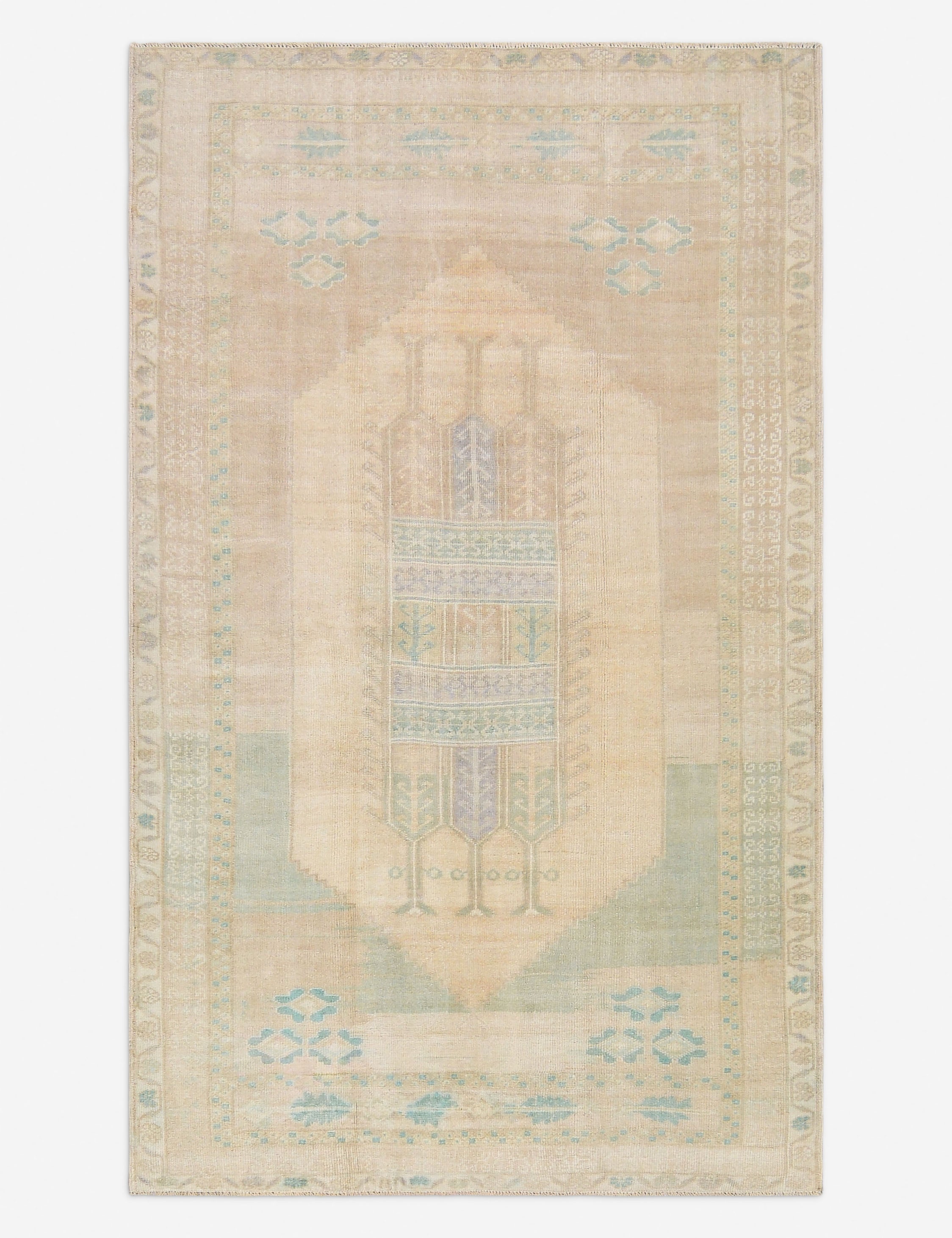 Vintage Turkish Hand-Knotted Wool Rug No. 478, 5' x 8' 7