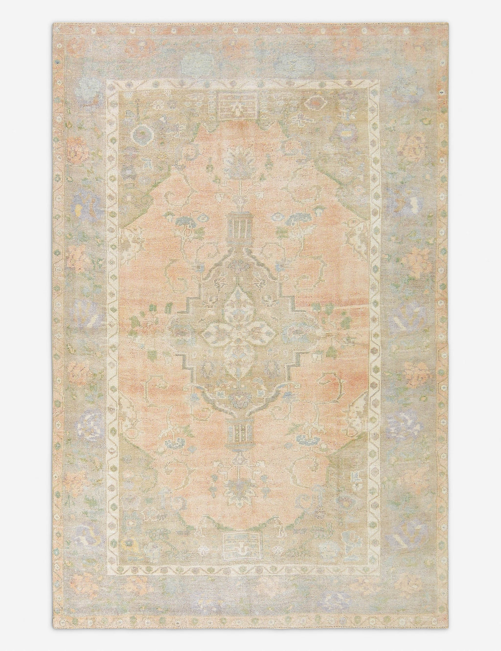 Vintage Turkish Hand-Knotted Wool Rug No. 479, 5' 4 x 8' 2