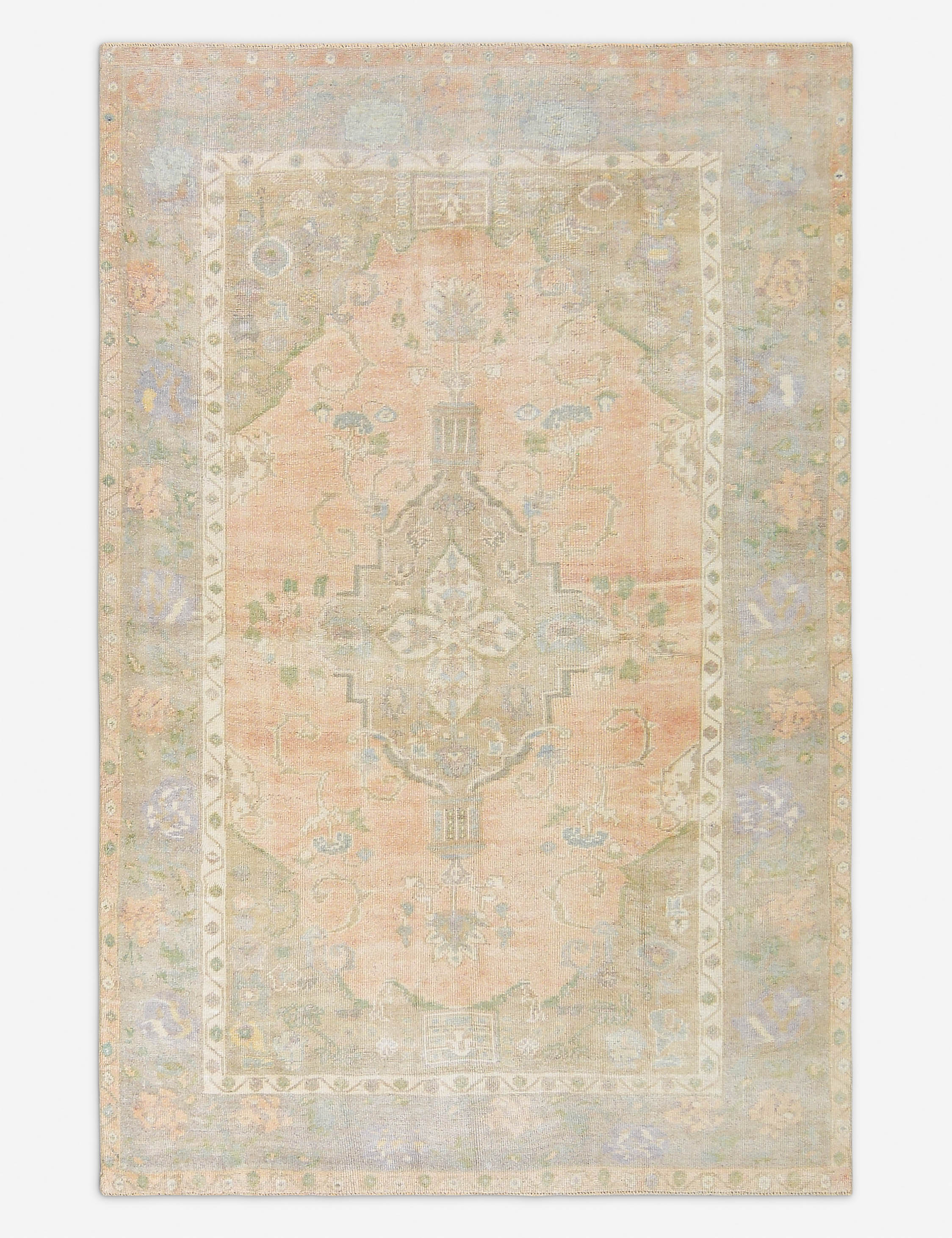 Vintage Turkish Hand-Knotted Wool Rug No. 479, 5' 4 x 8' 2