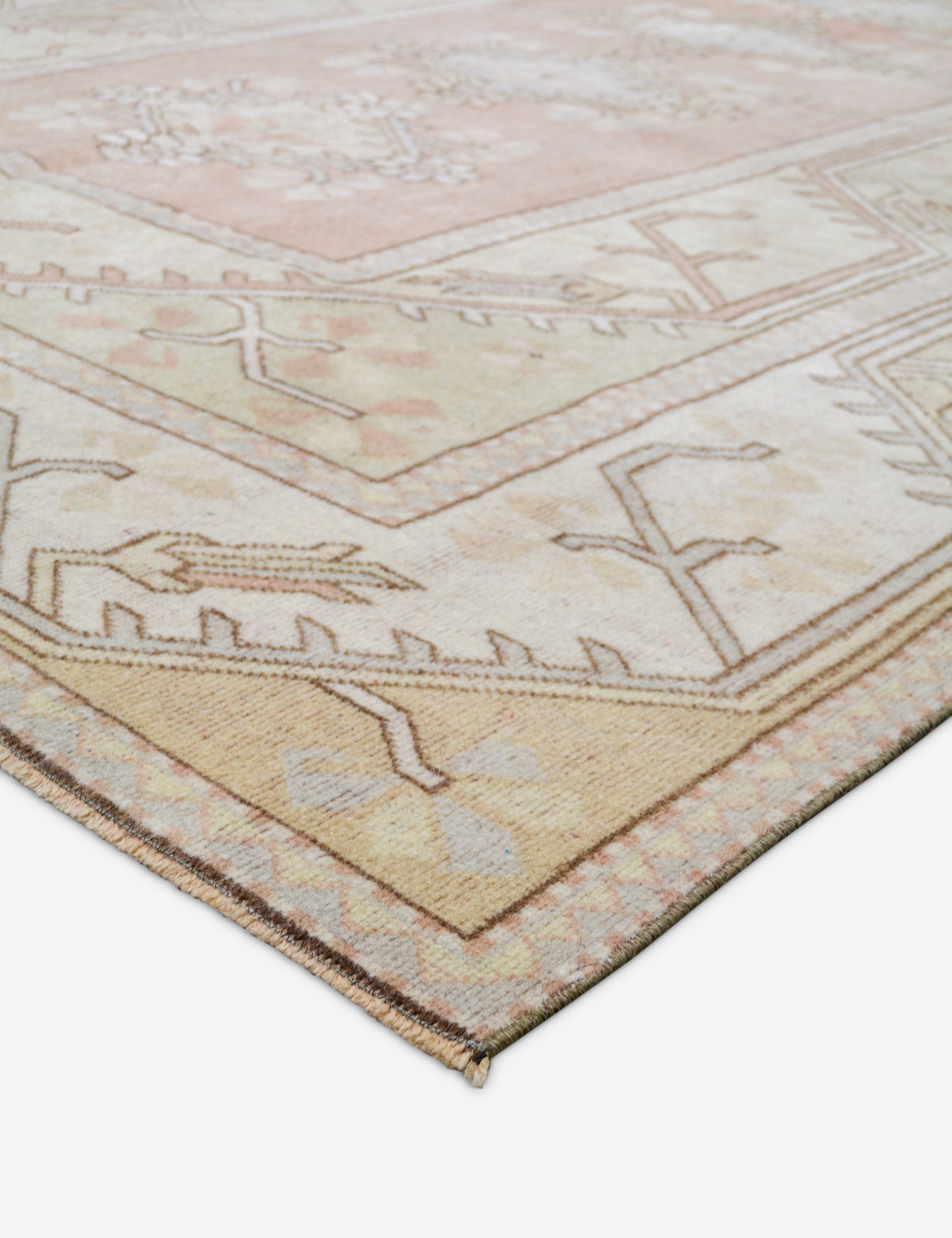 Vintage Turkish Hand-Knotted Wool Rug No. 486, 6' 5 x 9' 4