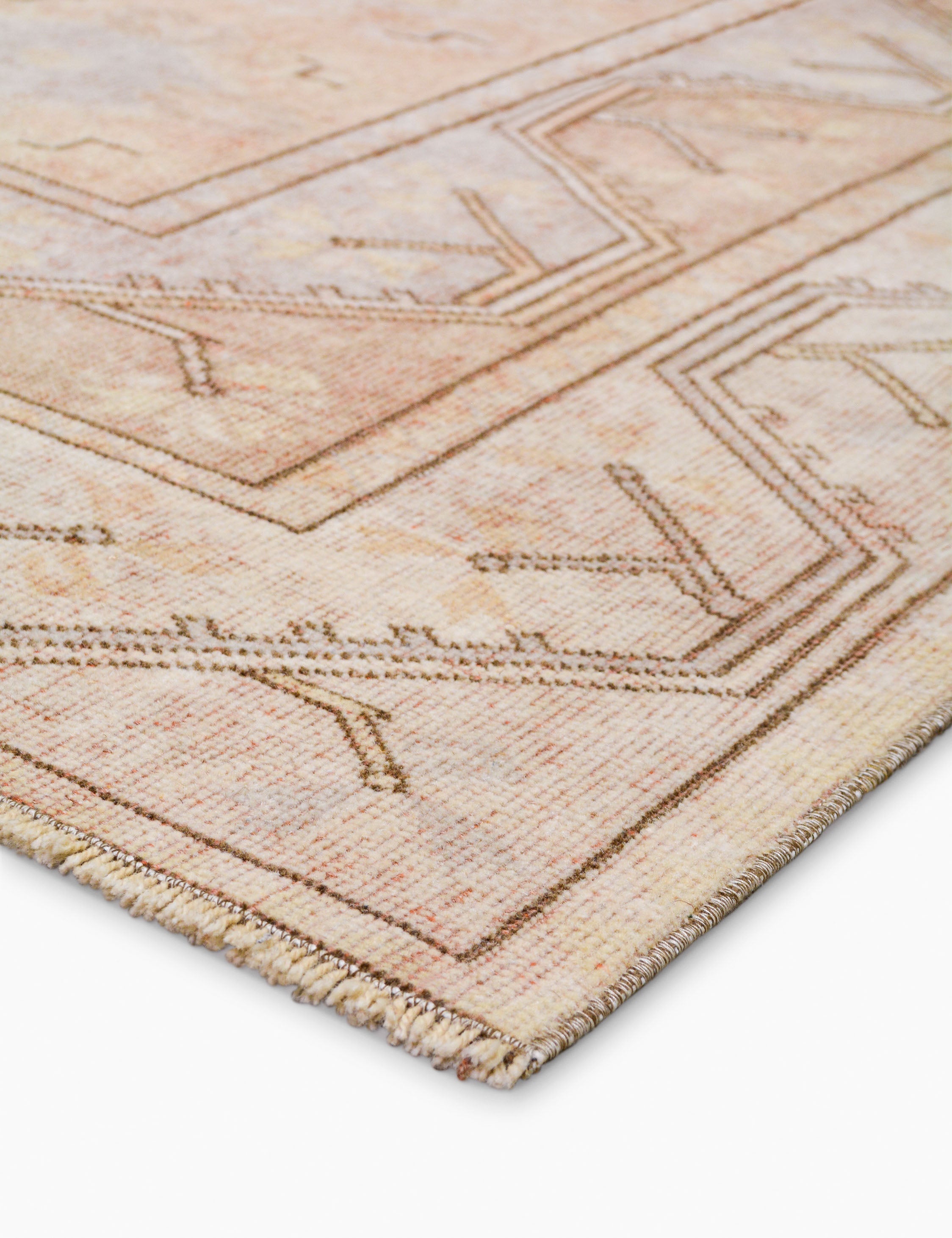 Vintage Turkish Hand-Knotted Wool Rug No. 497, 4' x 6' 8