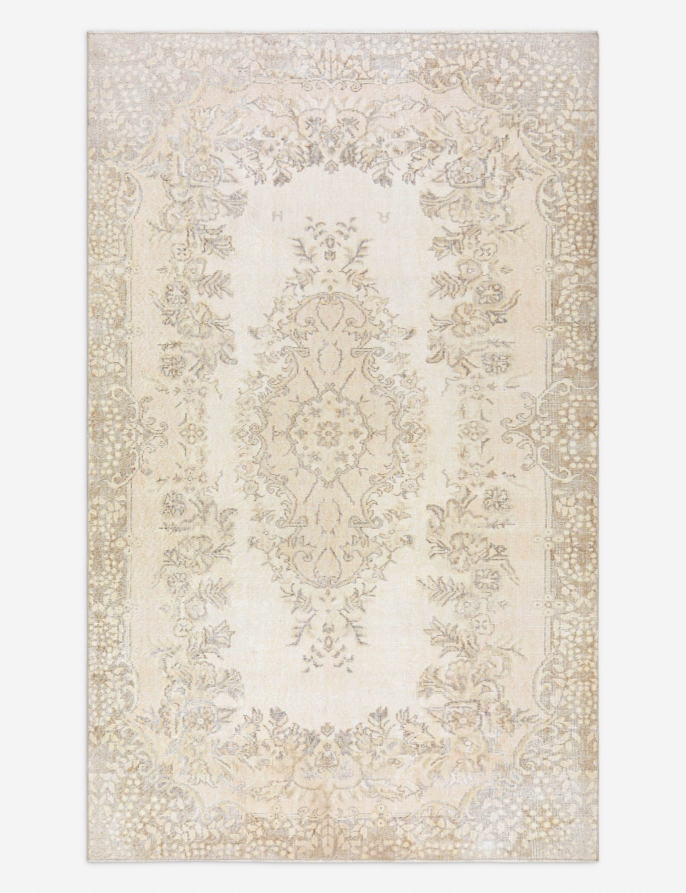 Vintage Turkish Hand-Knotted Wool Rug No. 503, 6' x 9' 10
