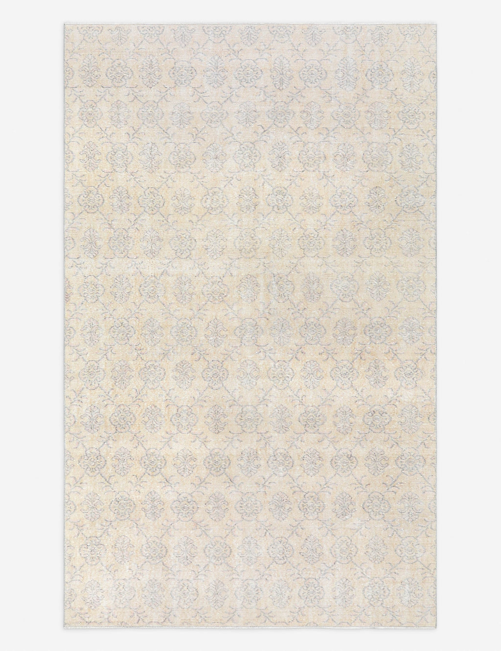 Vintage Turkish Hand-Knotted Wool Rug No. 504, 5' 5 x 9'