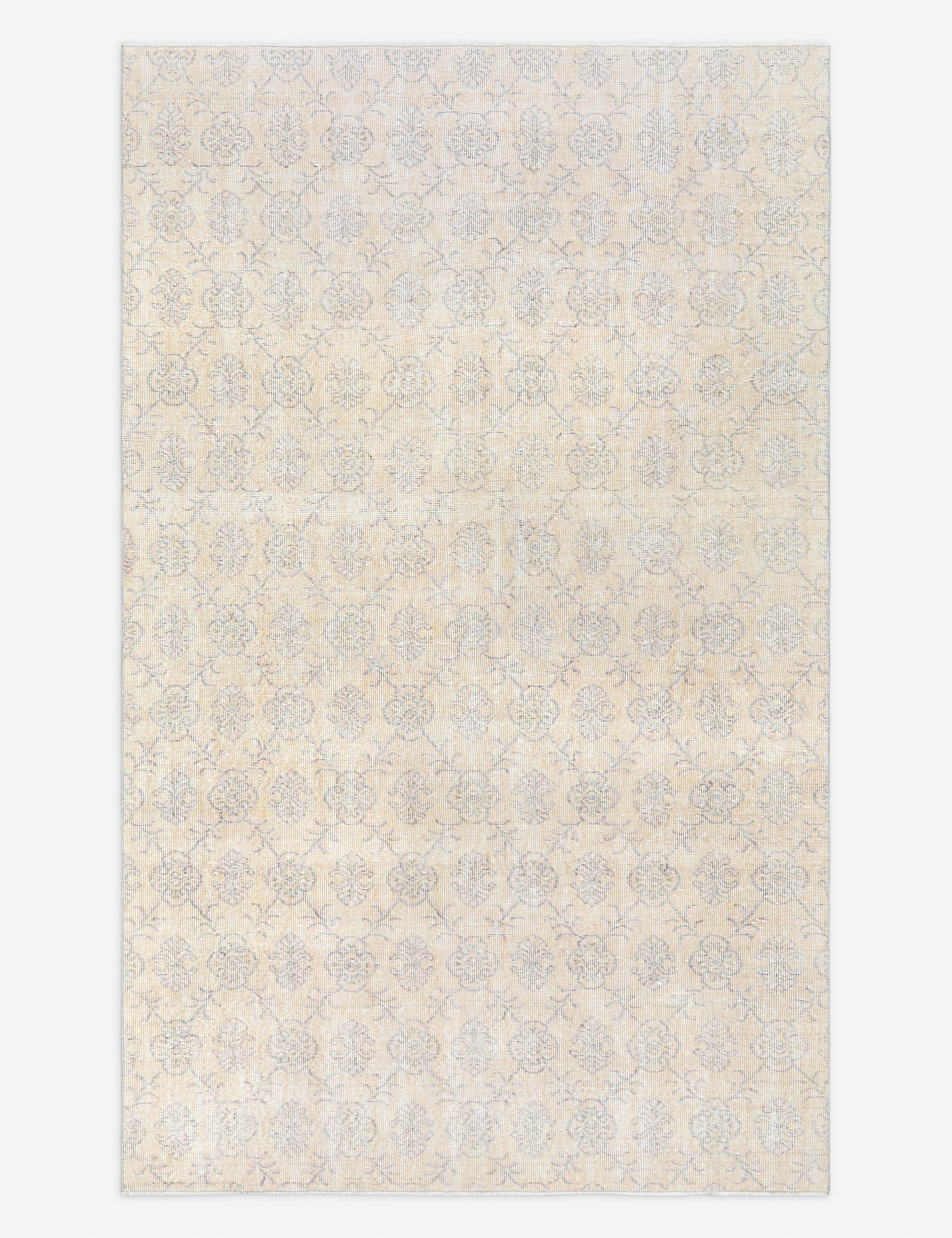 Vintage Turkish Hand-Knotted Wool Rug No. 504, 5' 5 x 9'