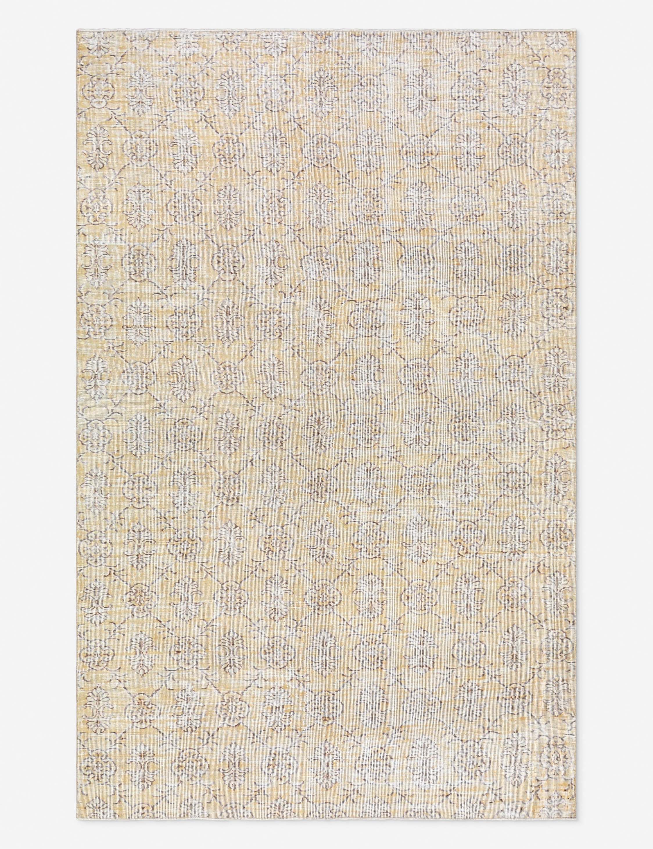 Vintage Turkish Hand-Knotted Wool Rug No. 506, 5' 5 x 8' 7