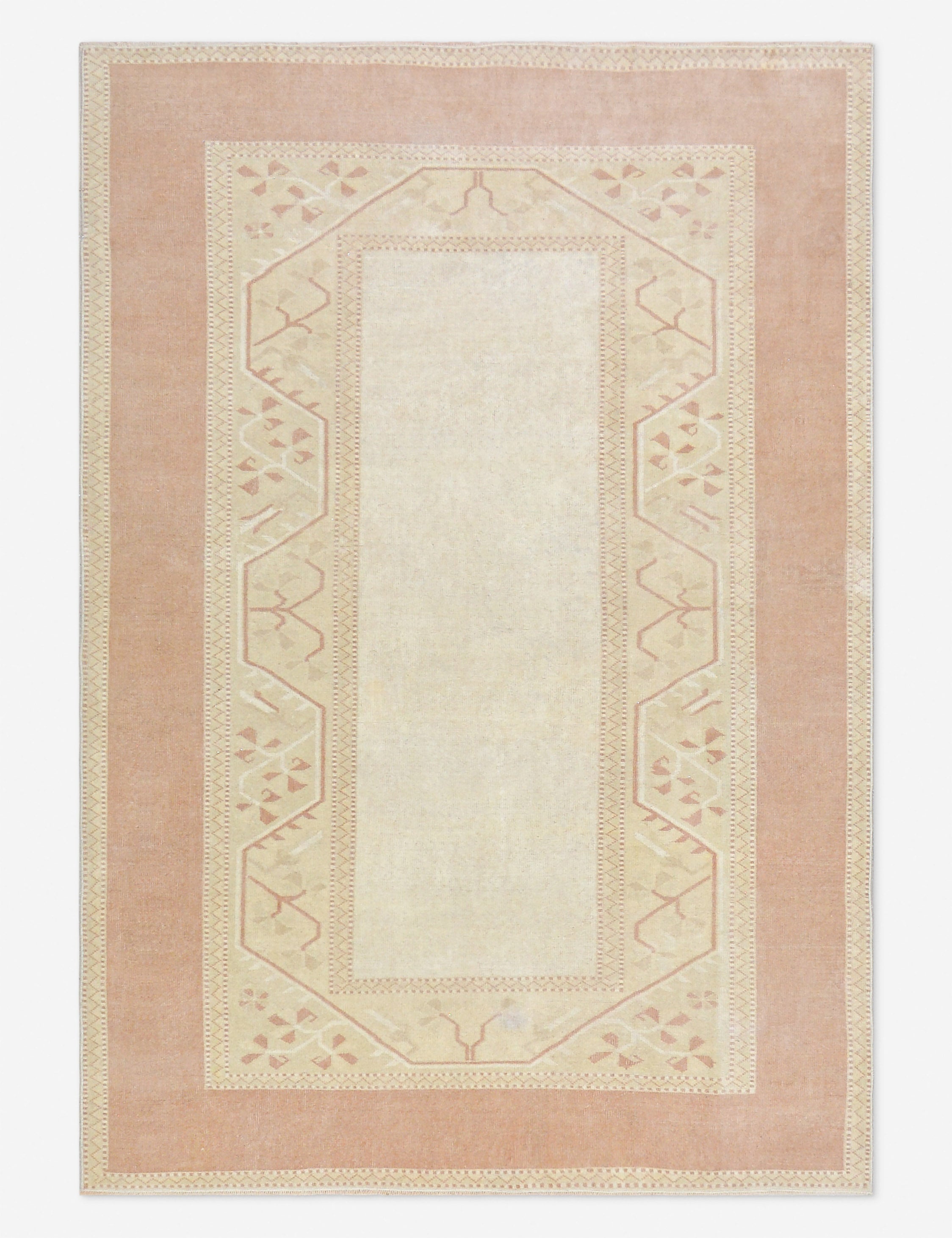 Vintage Turkish Hand-Knotted Wool Rug No. 508, 5' 4 x 7' 7