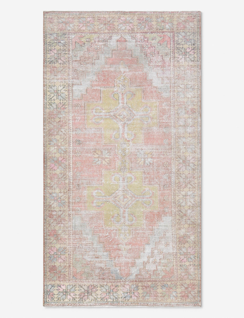 Vintage Turkish Hand-Knotted Wool Rug No. 511, 4' 5 x 8' 2