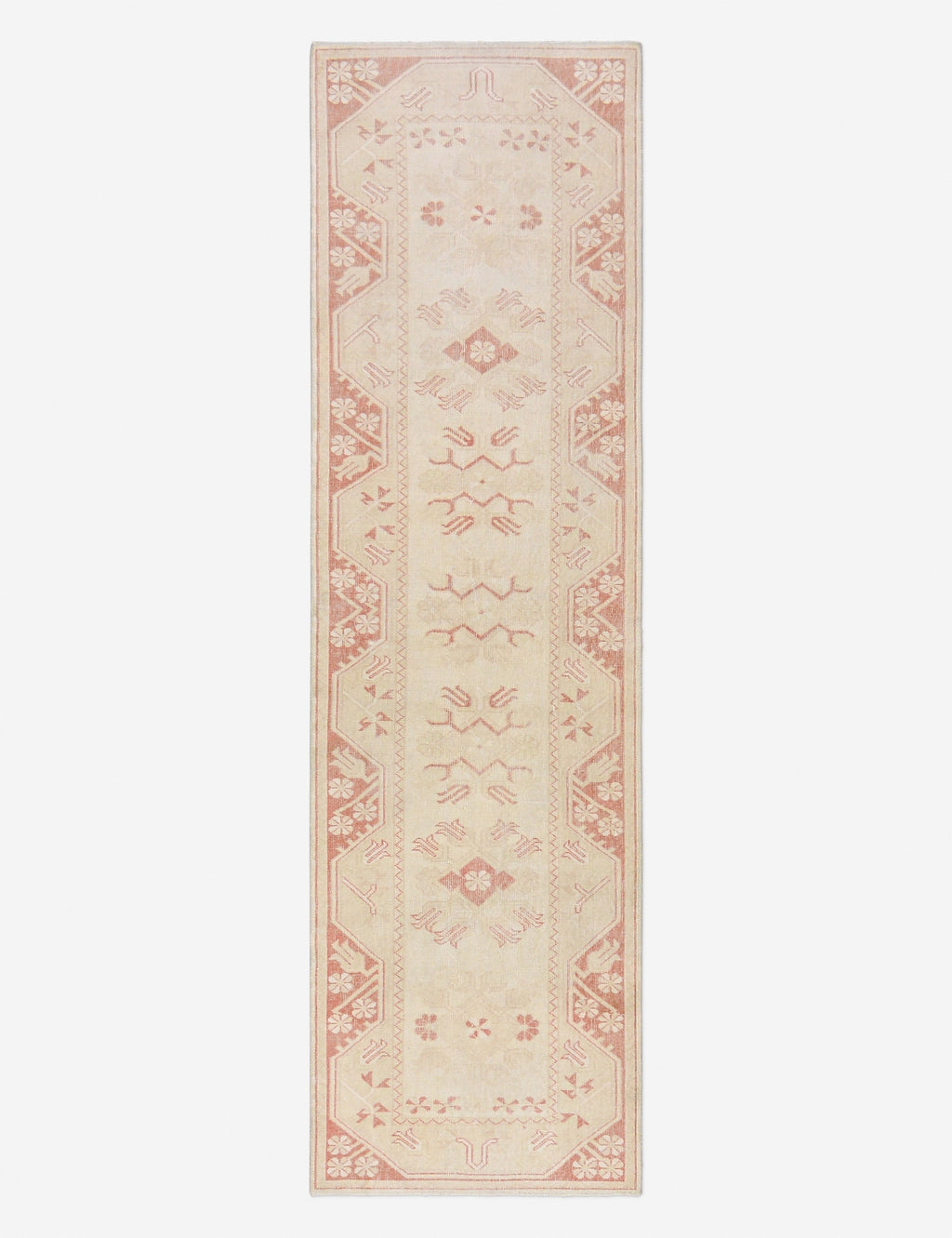 Vintage Turkish Hand-Knotted Wool Runner Rug No. 279, 2' 7 x 9' 1