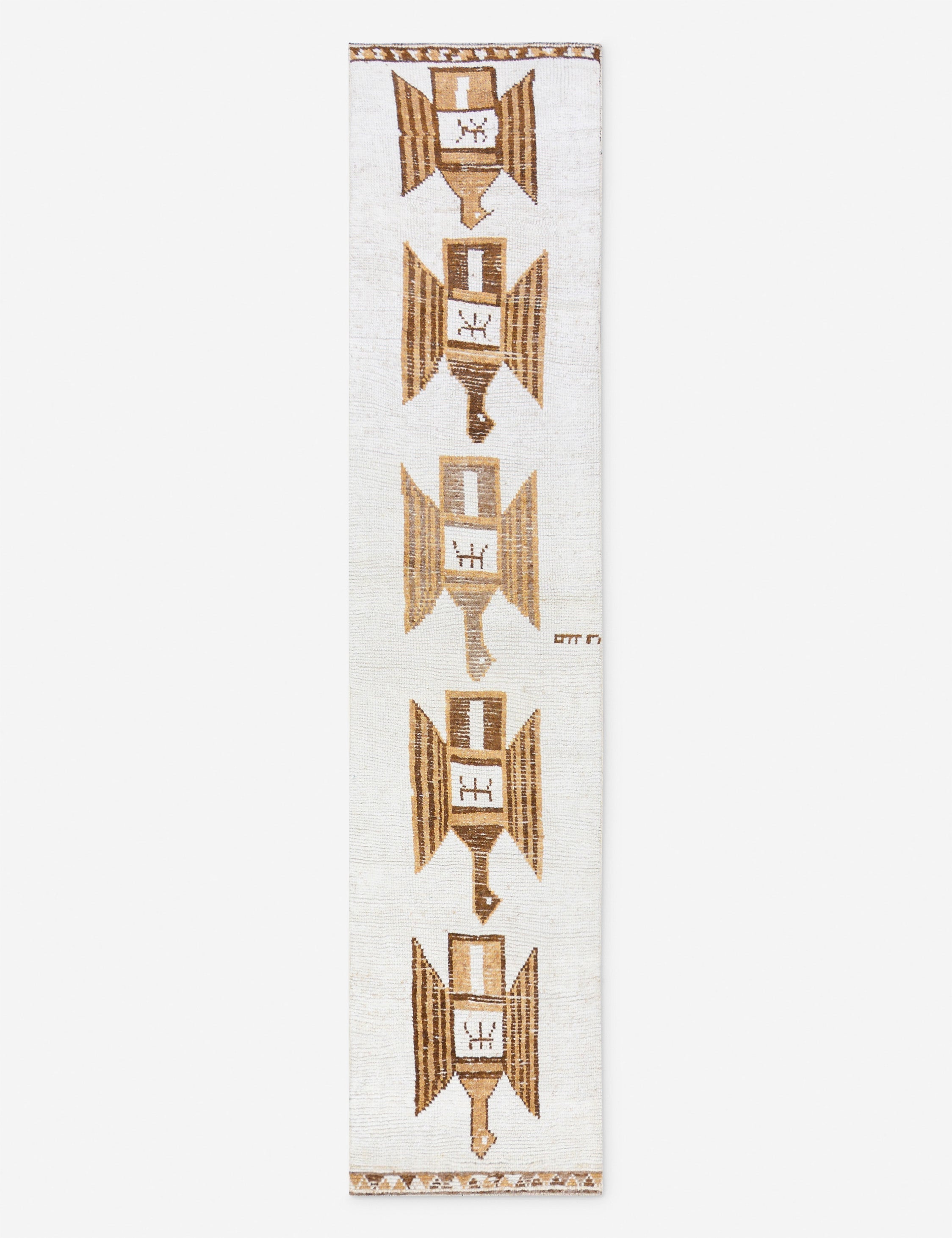 Vintage Turkish Hand-Knotted Wool Runner Rug No. 281, 2' 7 x 11'