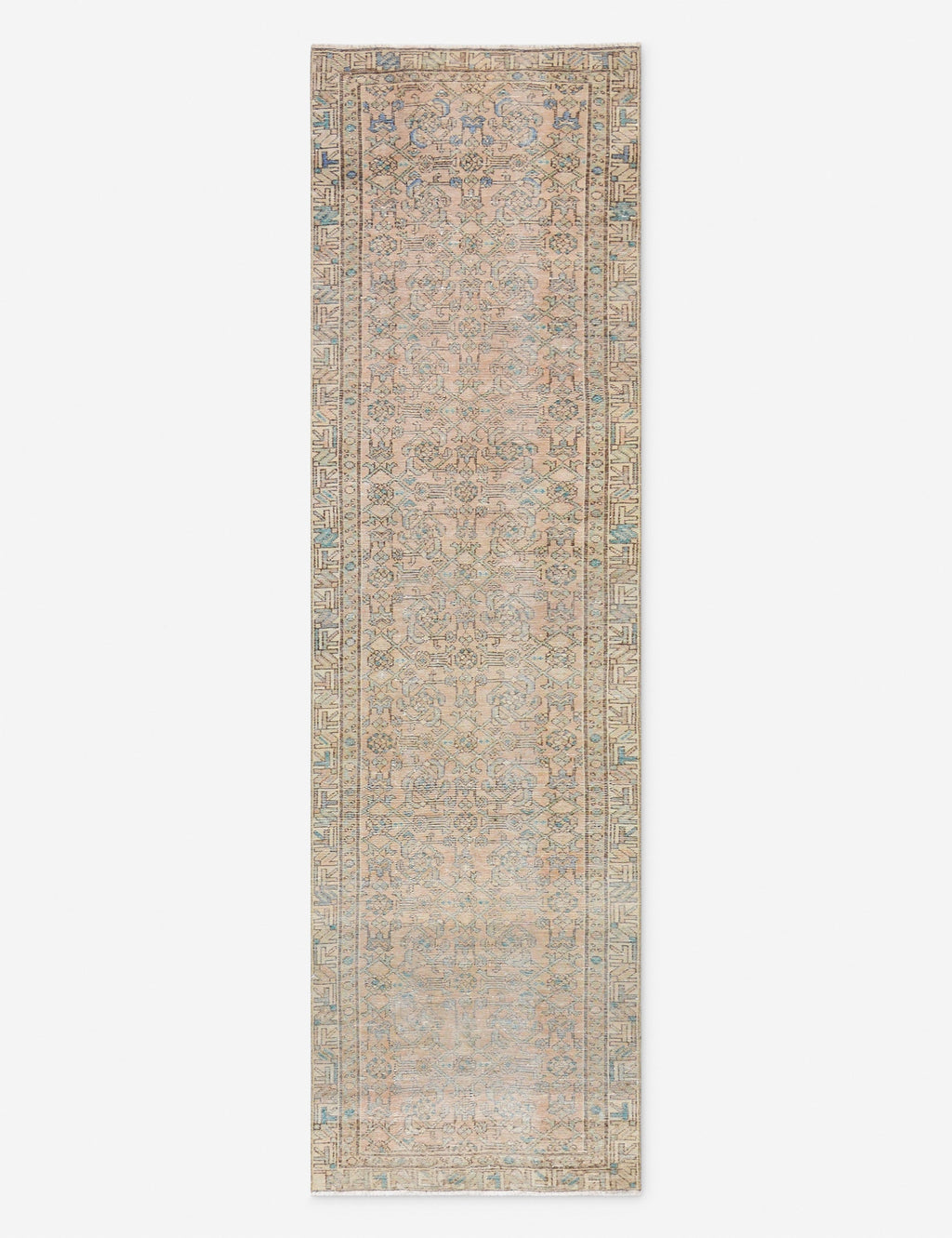 Vintage Turkish Hand-Knotted Wool Runner Rug No. 285, 3' x 10' 1