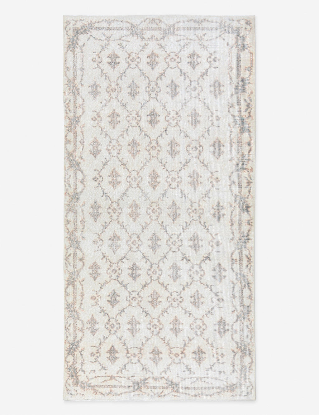 Vintage Turkish Hand-Knotted Wool Rug No. 518, 3' 2 x 6' 5