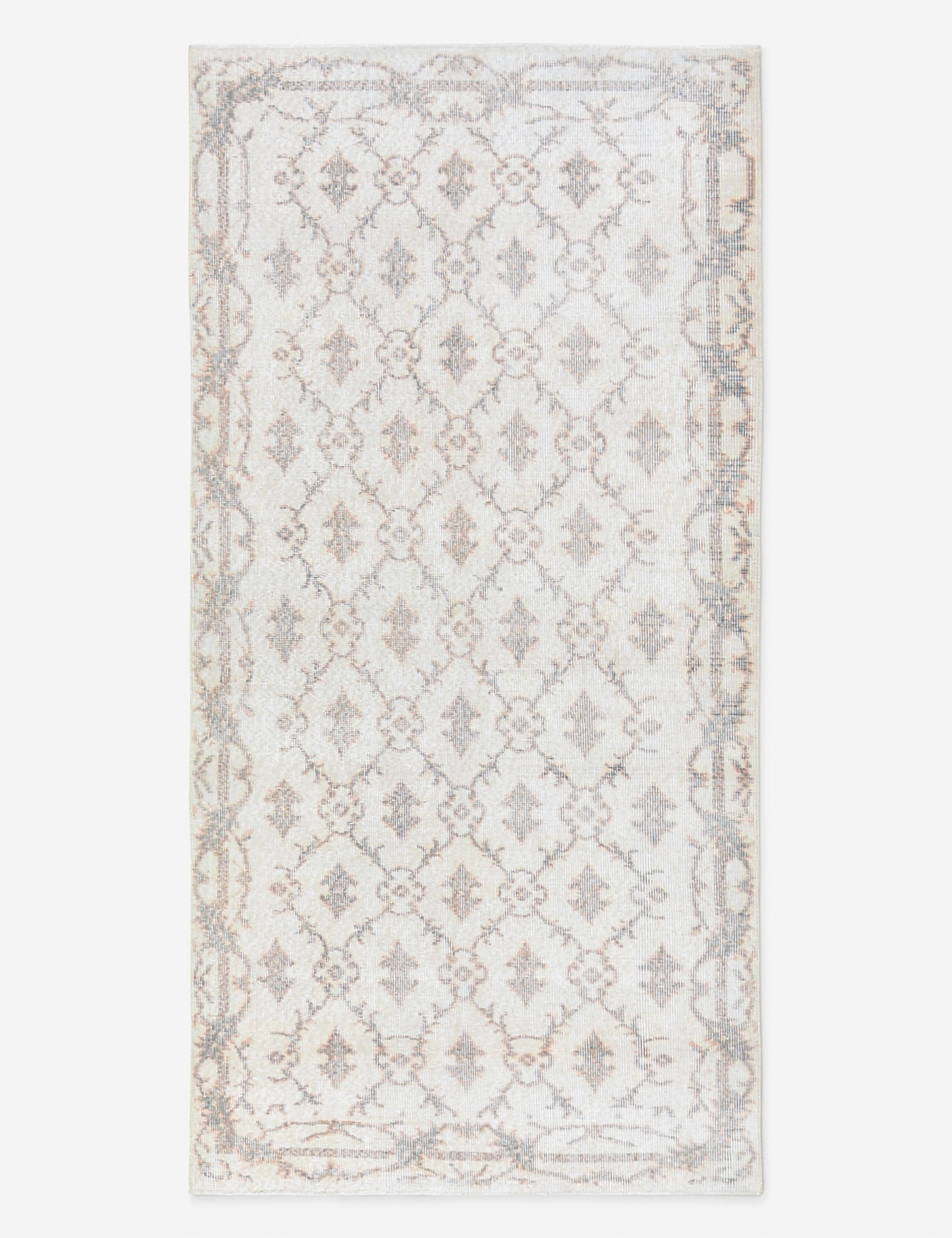 Vintage Turkish Hand-Knotted Wool Rug No. 518, 3' 2 x 6' 5