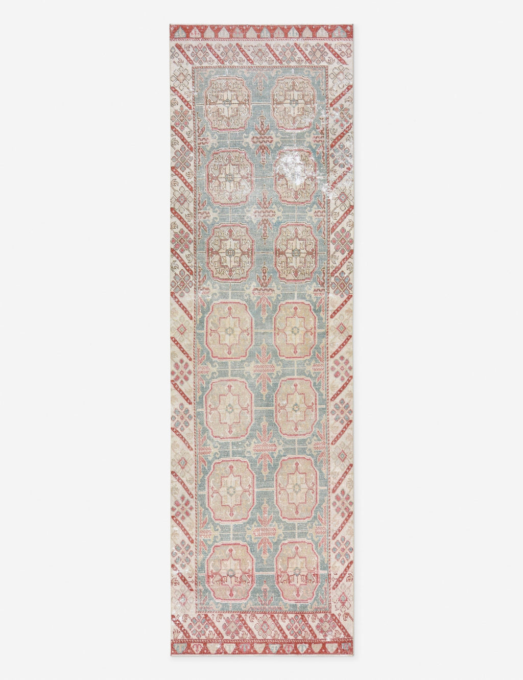 Vintage Turkish Hand-Knotted Wool Runner Rug No. 289, 3' X 11