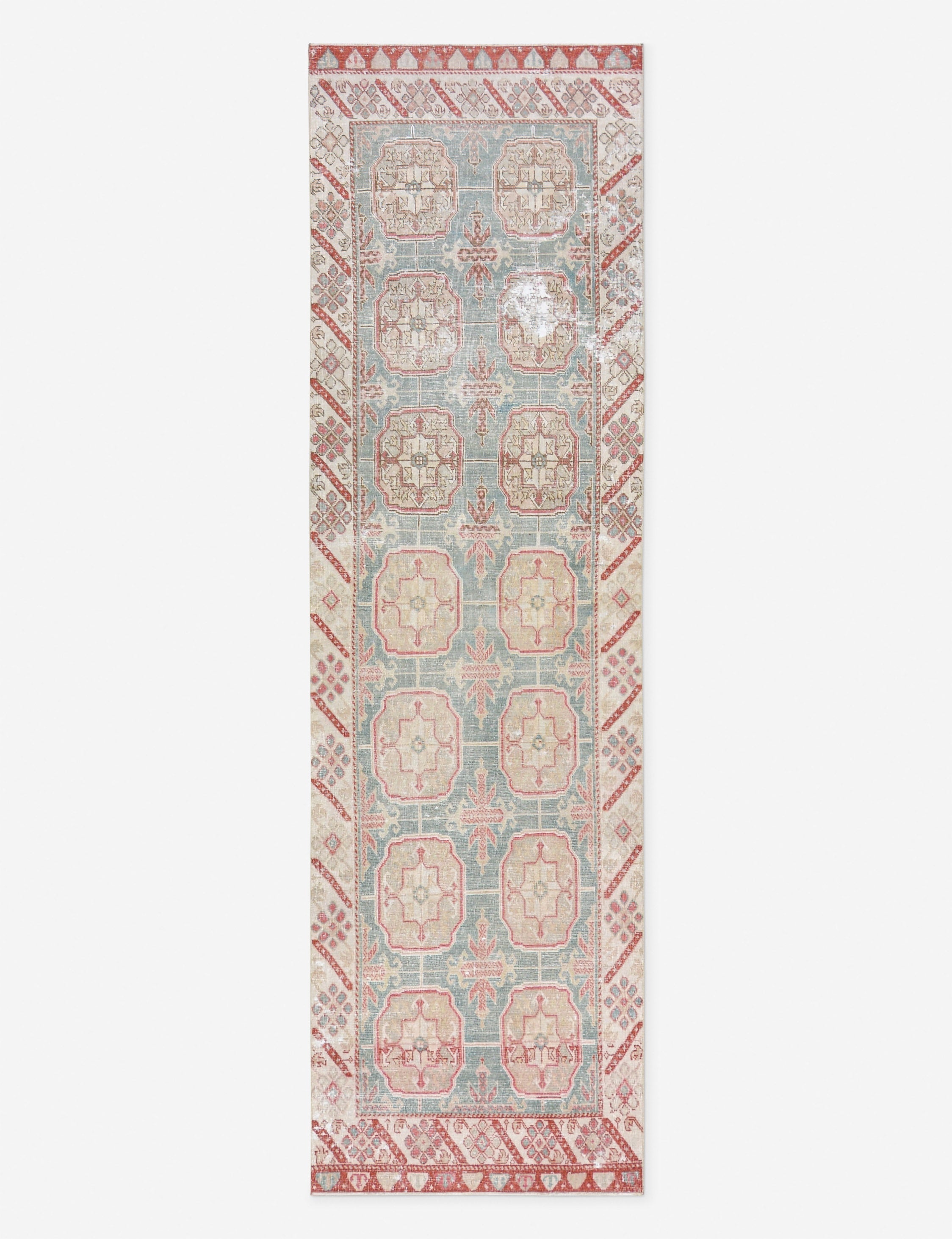 Vintage Turkish Hand-Knotted Wool Runner Rug No. 289, 3' X 11