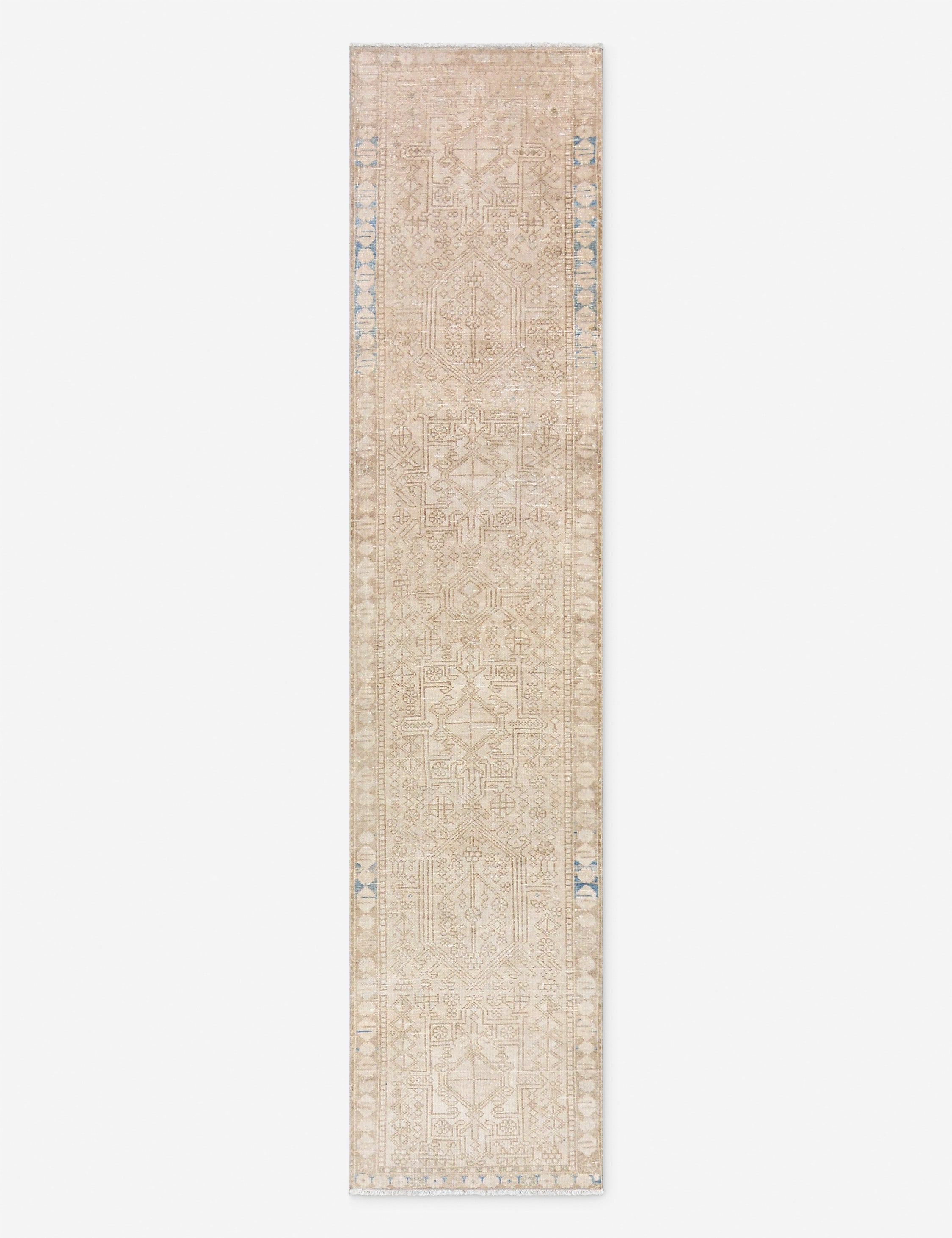 Vintage Turkish Hand-Knotted Wool Runner Rug No. 292, 2' 5 X 10'