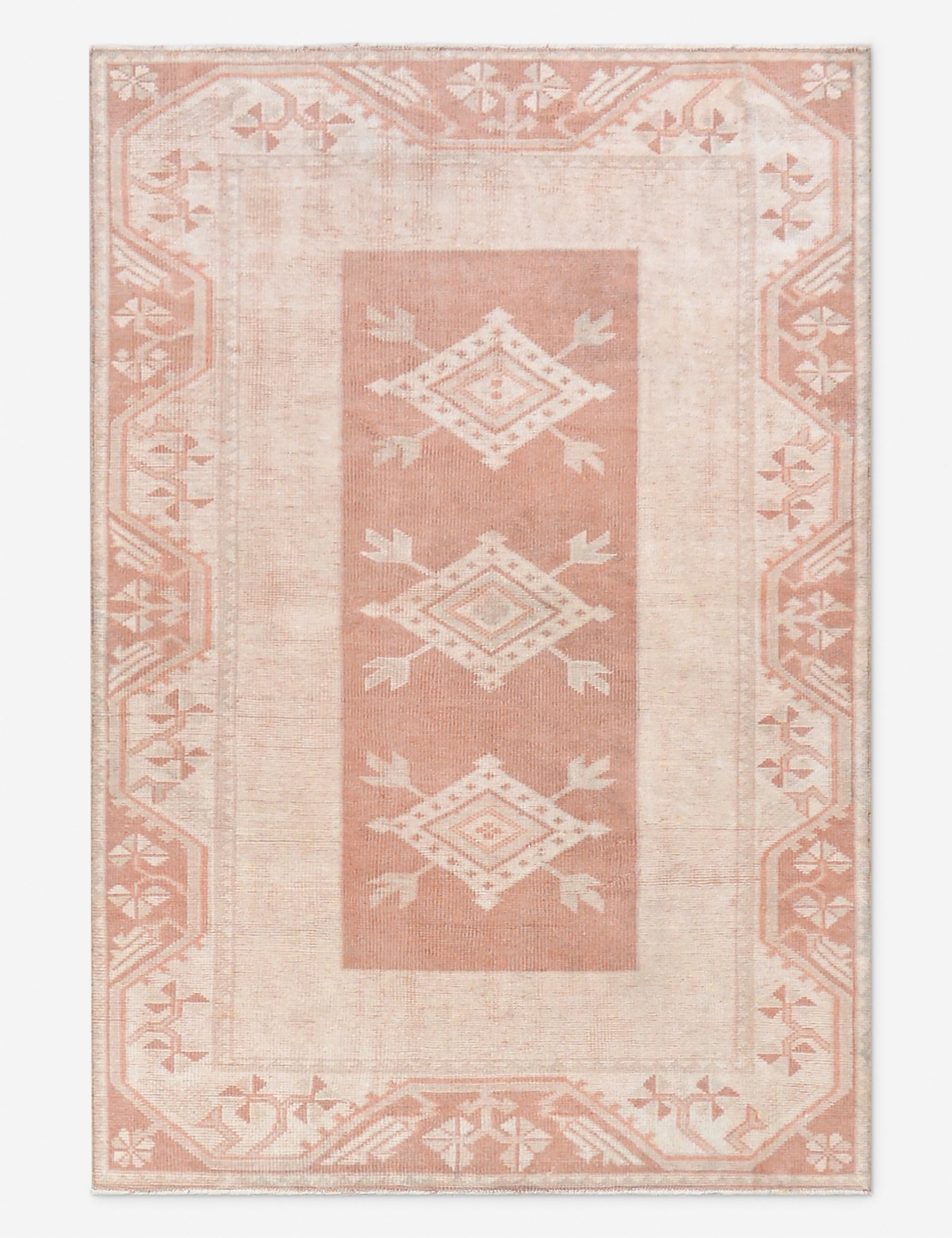 Vintage Turkish Hand-Knotted Wool Rug No. 519, 3'10 X 5' 7