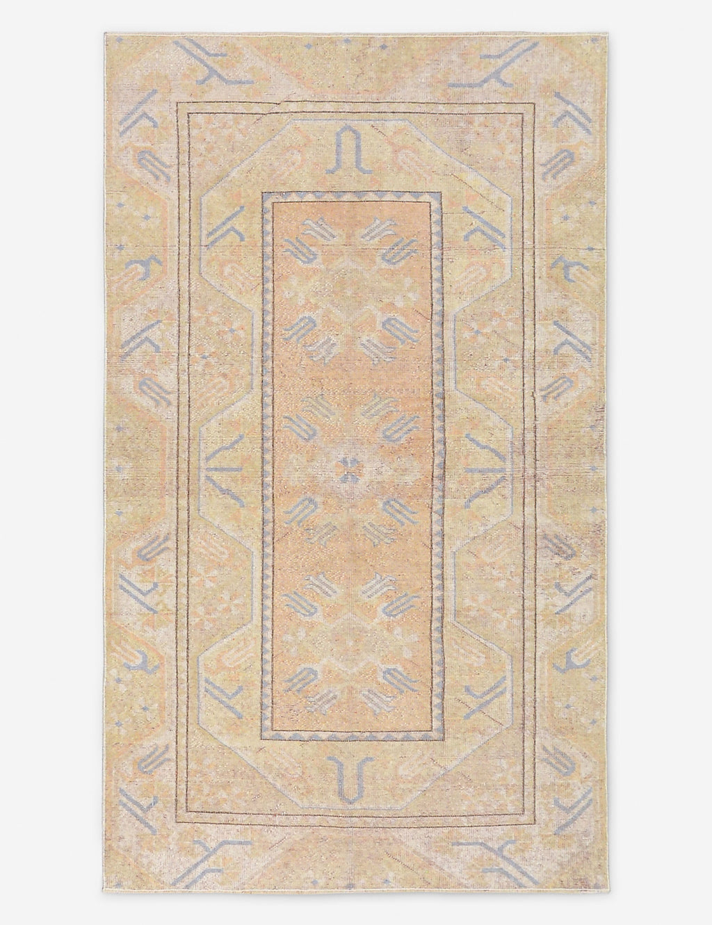 Vintage Turkish Hand-Knotted Wool Rug No. 520, 3' 7 X 6'