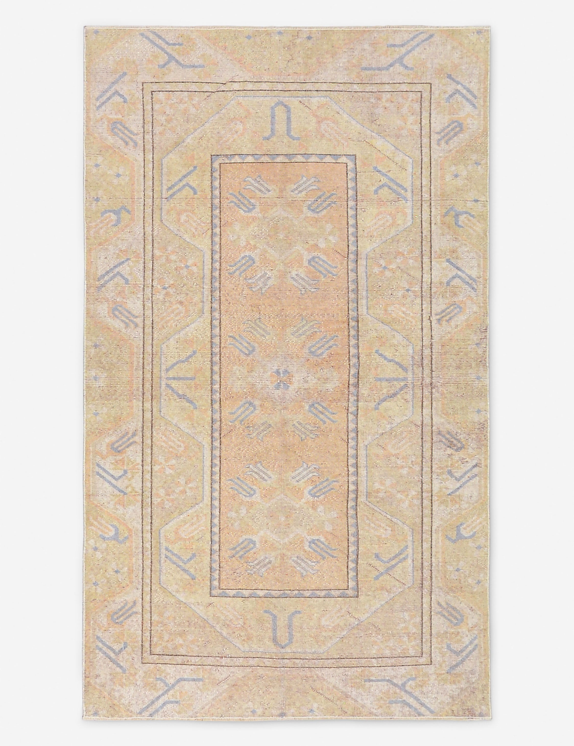 Vintage Turkish Hand-Knotted Wool Rug No. 520, 3' 7 X 6'