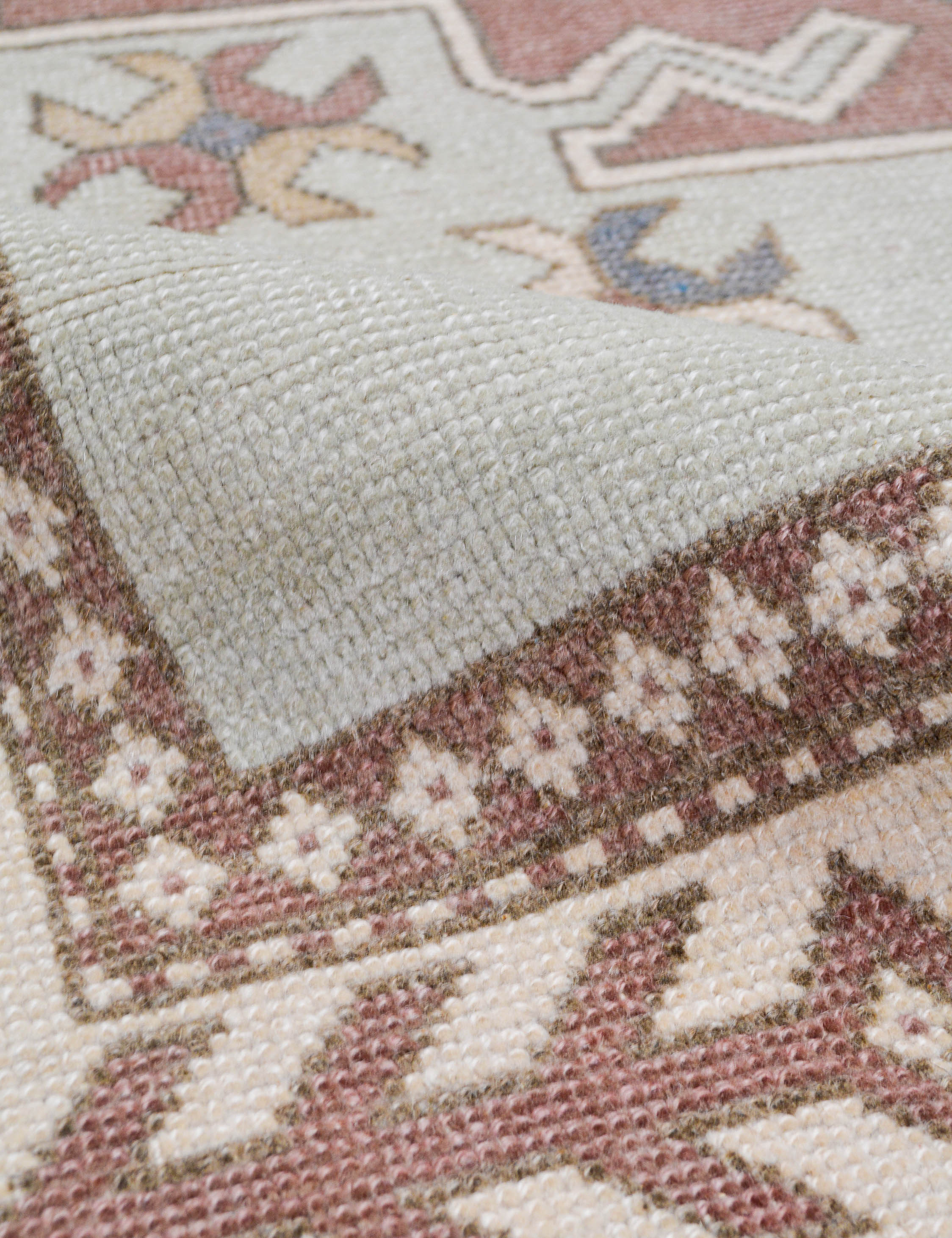 Vintage Turkish Hand-Knotted Wool Rug No. 523, 5' X 5'