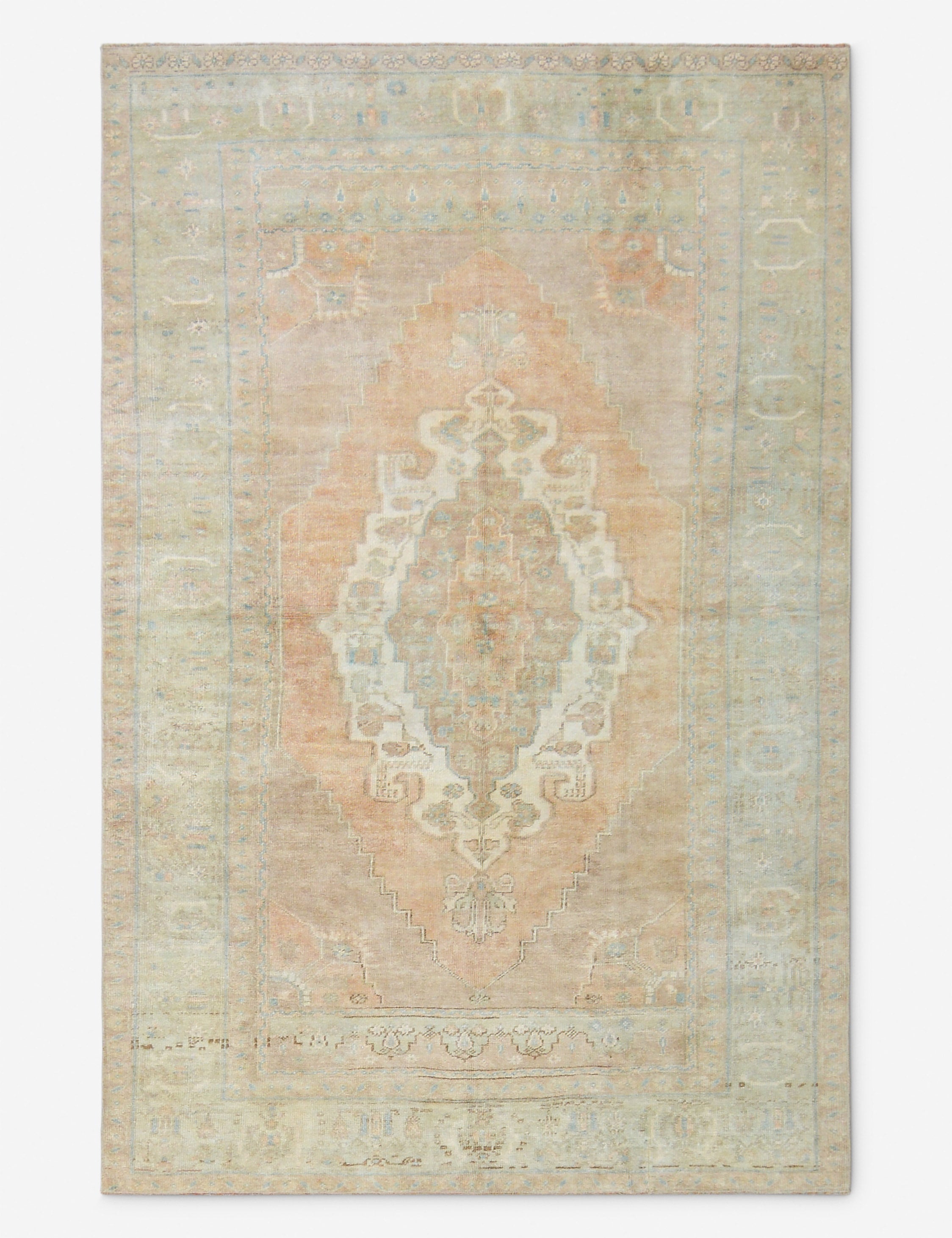Vintage Turkish Hand-Knotted Wool Rug No. 527, 5' 1 X 8' 2