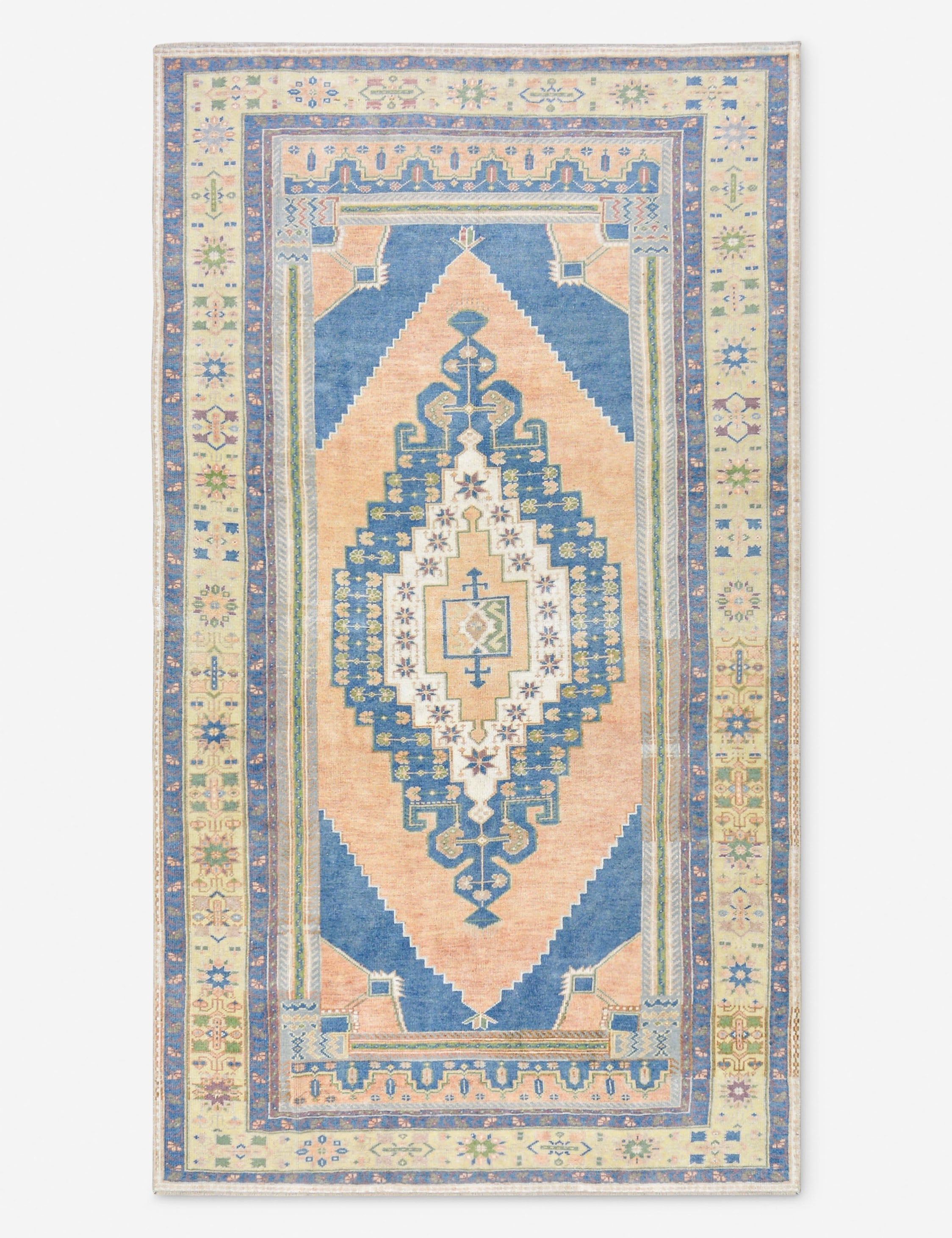 Vintage Turkish Hand-Knotted Wool Rug No. 530, 5' 5 X 10'