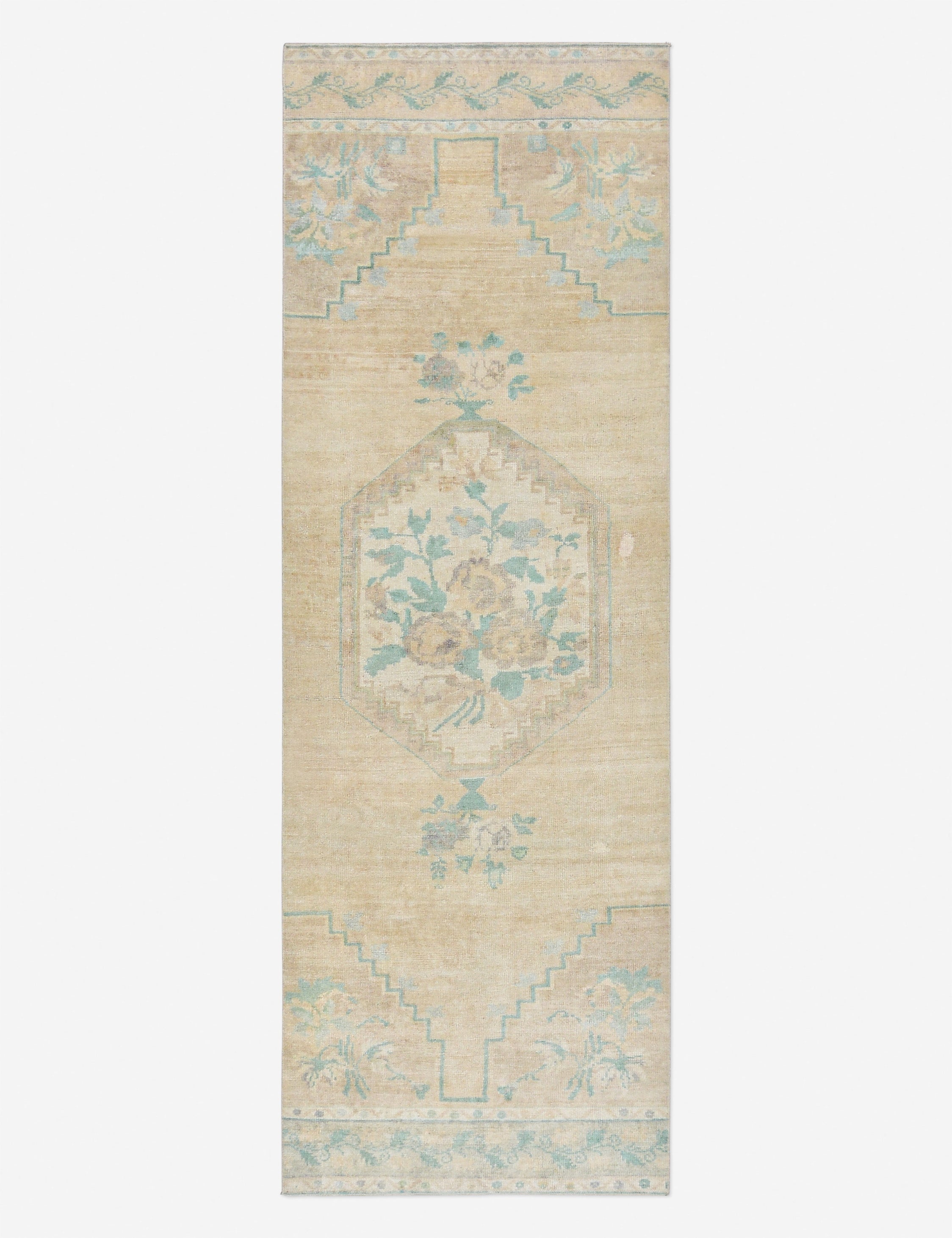 Vintage Turkish Hand-Knotted Wool Runner Rug No. 294, 3'1 x 9'4