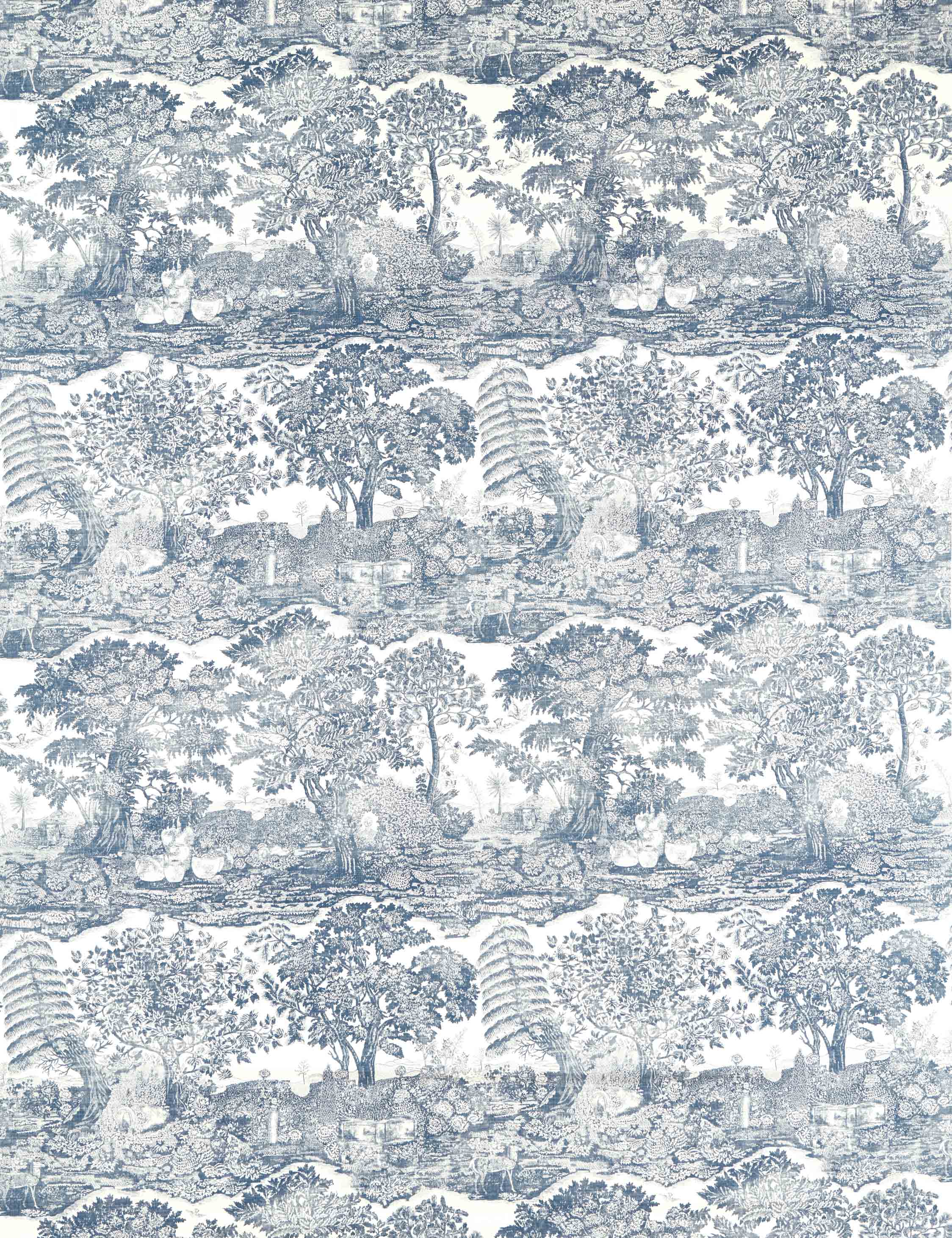 Highgrove Toile Linen-Blend Fabric by Sanderson