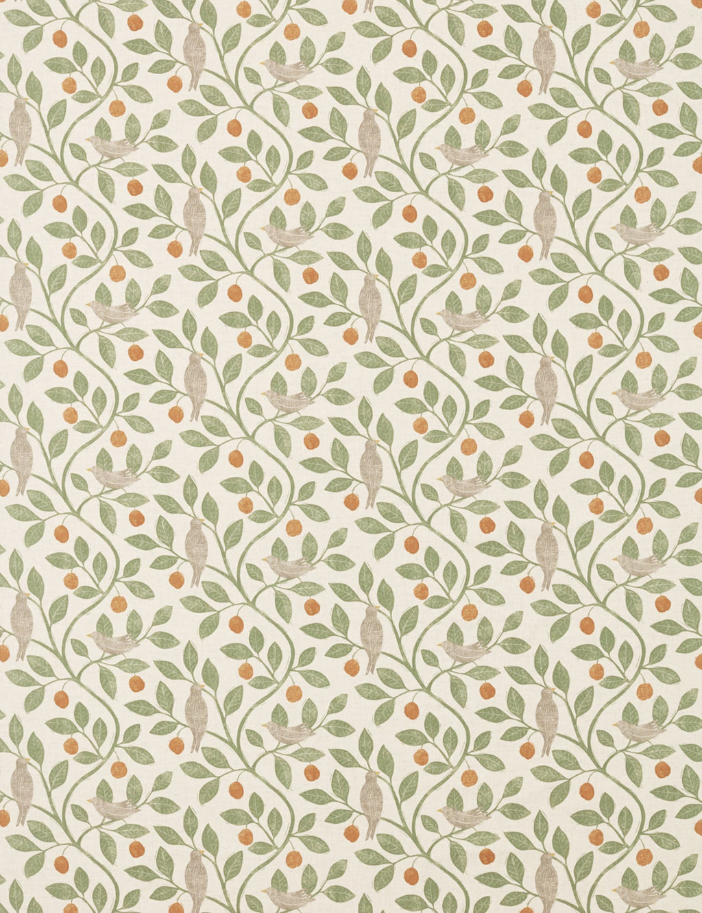 Damson Tree Cotton Fabric by Sanderson
