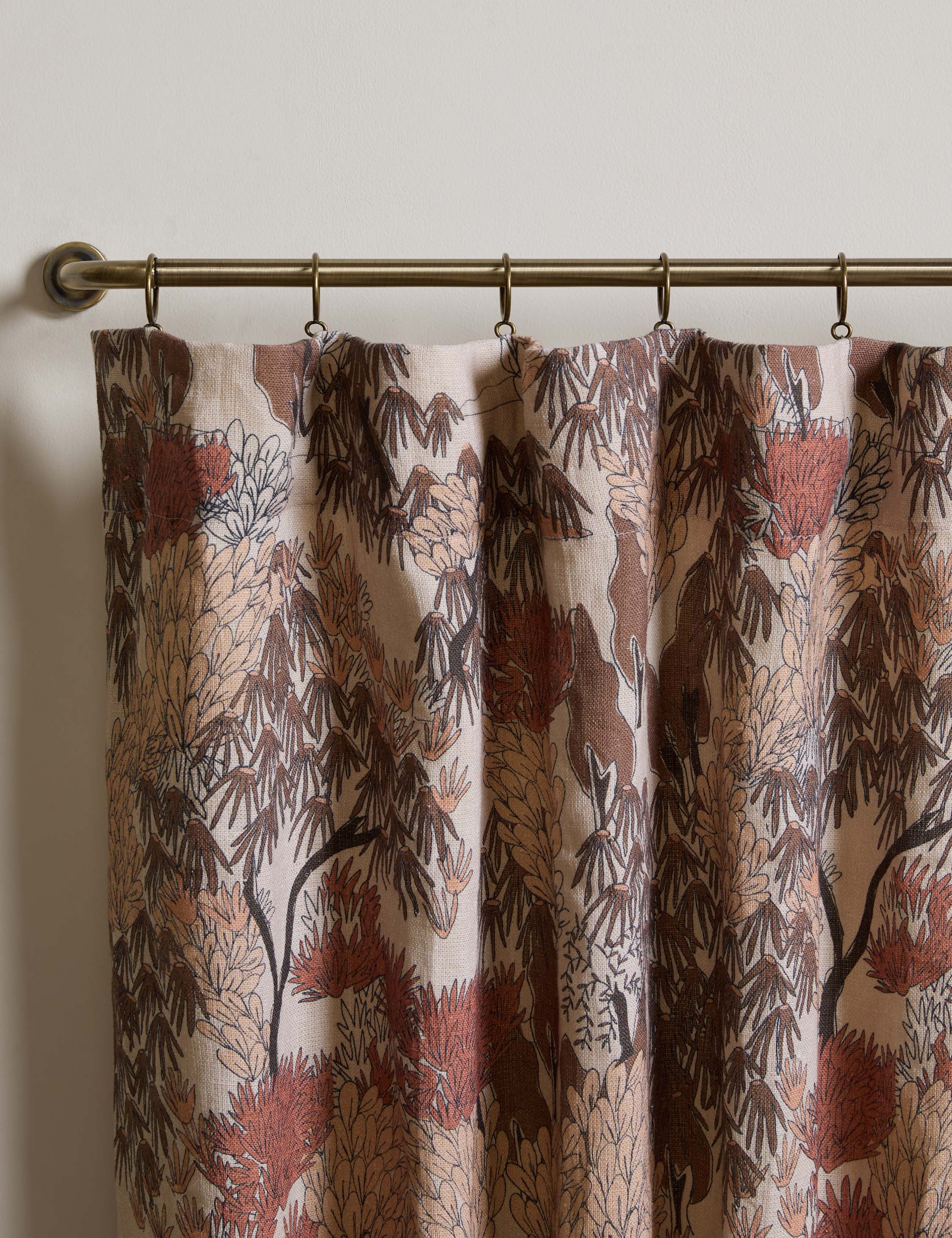 Garden Walk Linen Curtain Panel by Sarah Sherman Samuel
