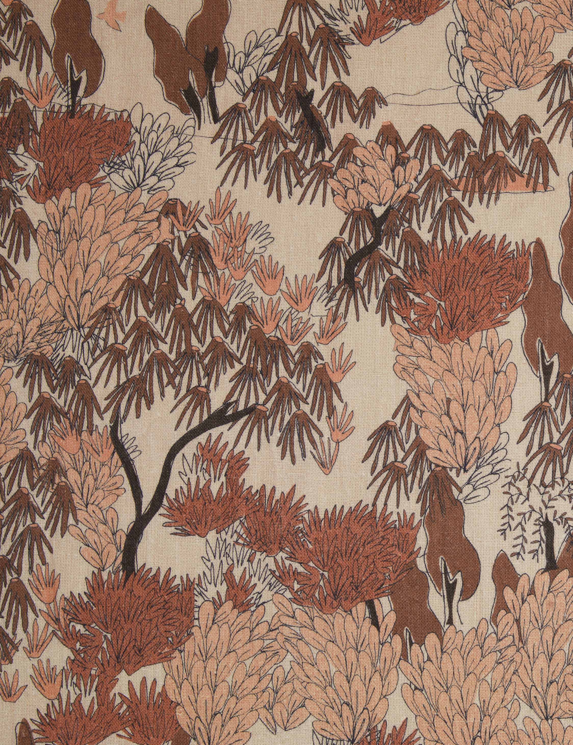 Garden Walk Linen Fabric by Sarah Sherman Samuel