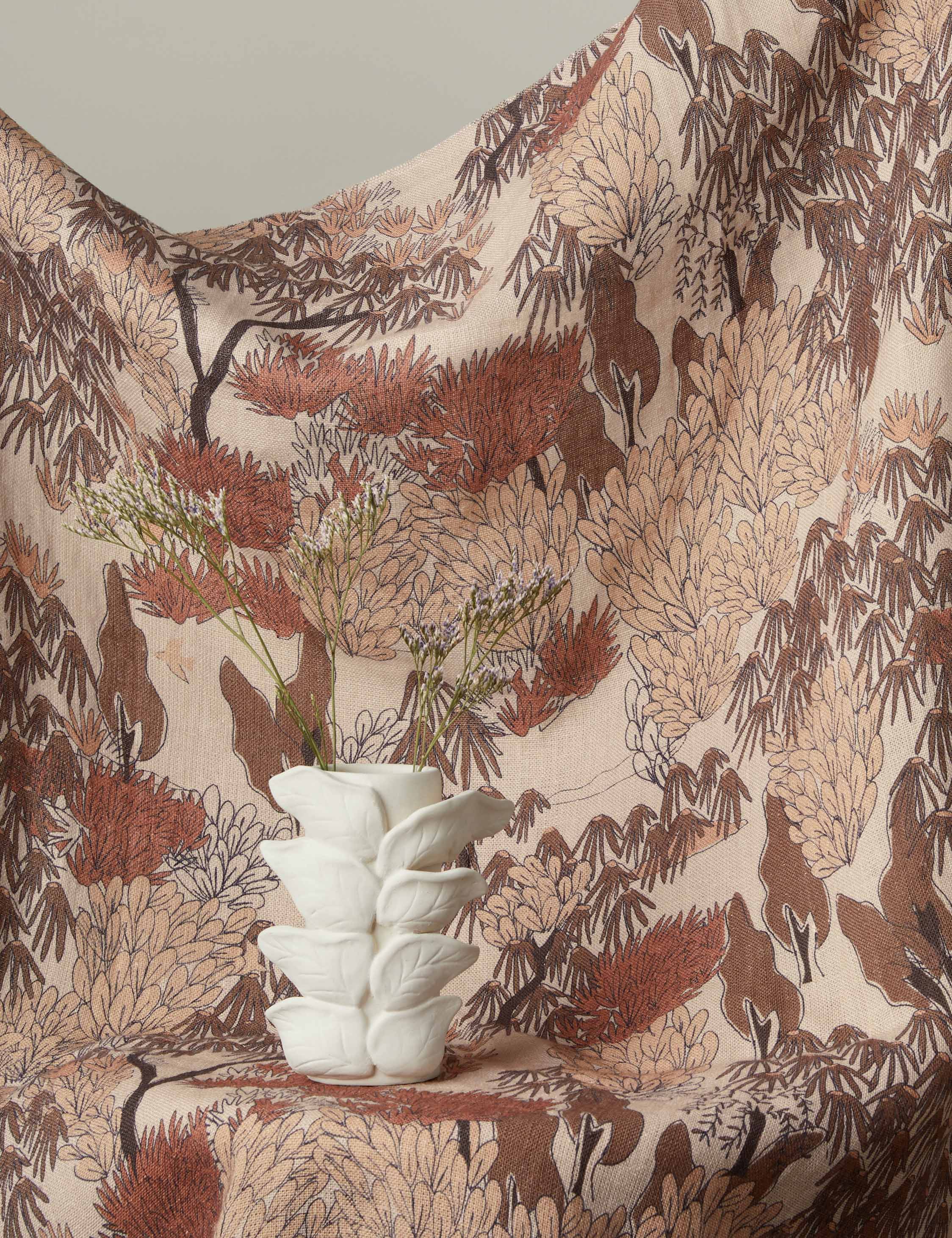 Garden Walk Linen Fabric by Sarah Sherman Samuel