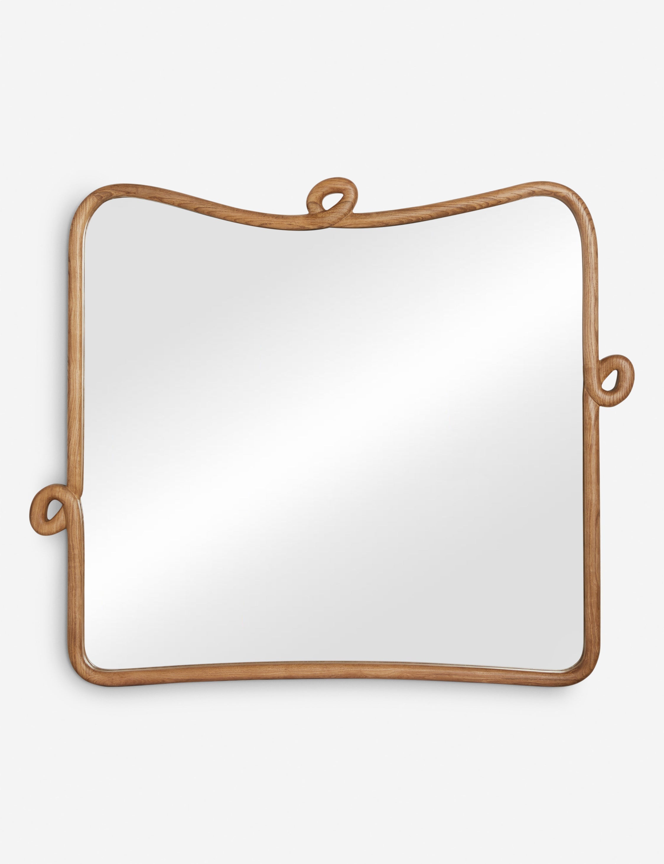 Looped Wood Mantel Mirror by Sarah Sherman Samuel