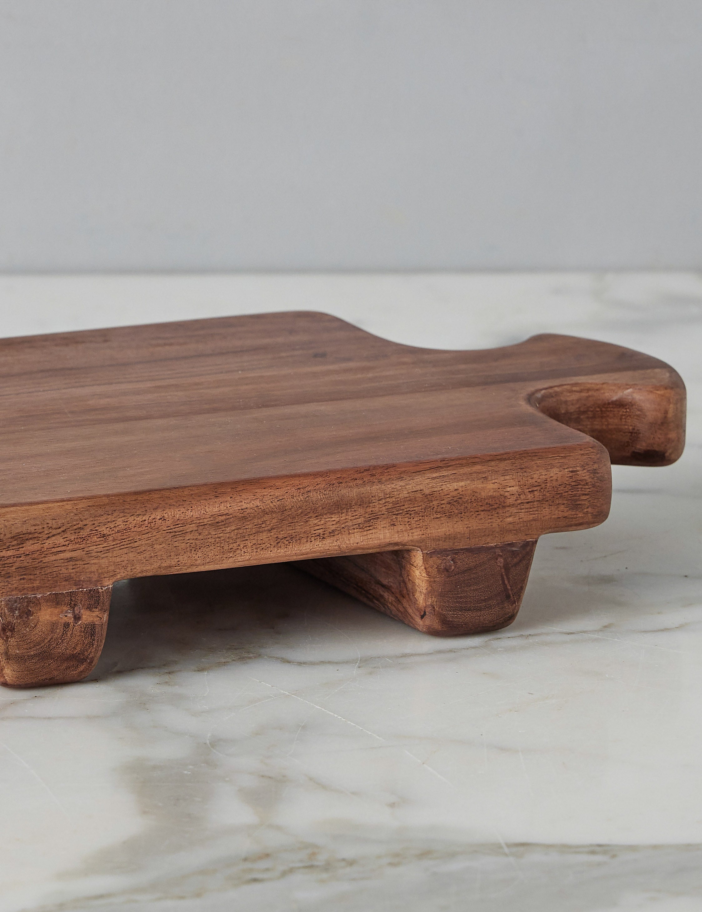 Normandy Wood Riser Footed Tray by etúHOME