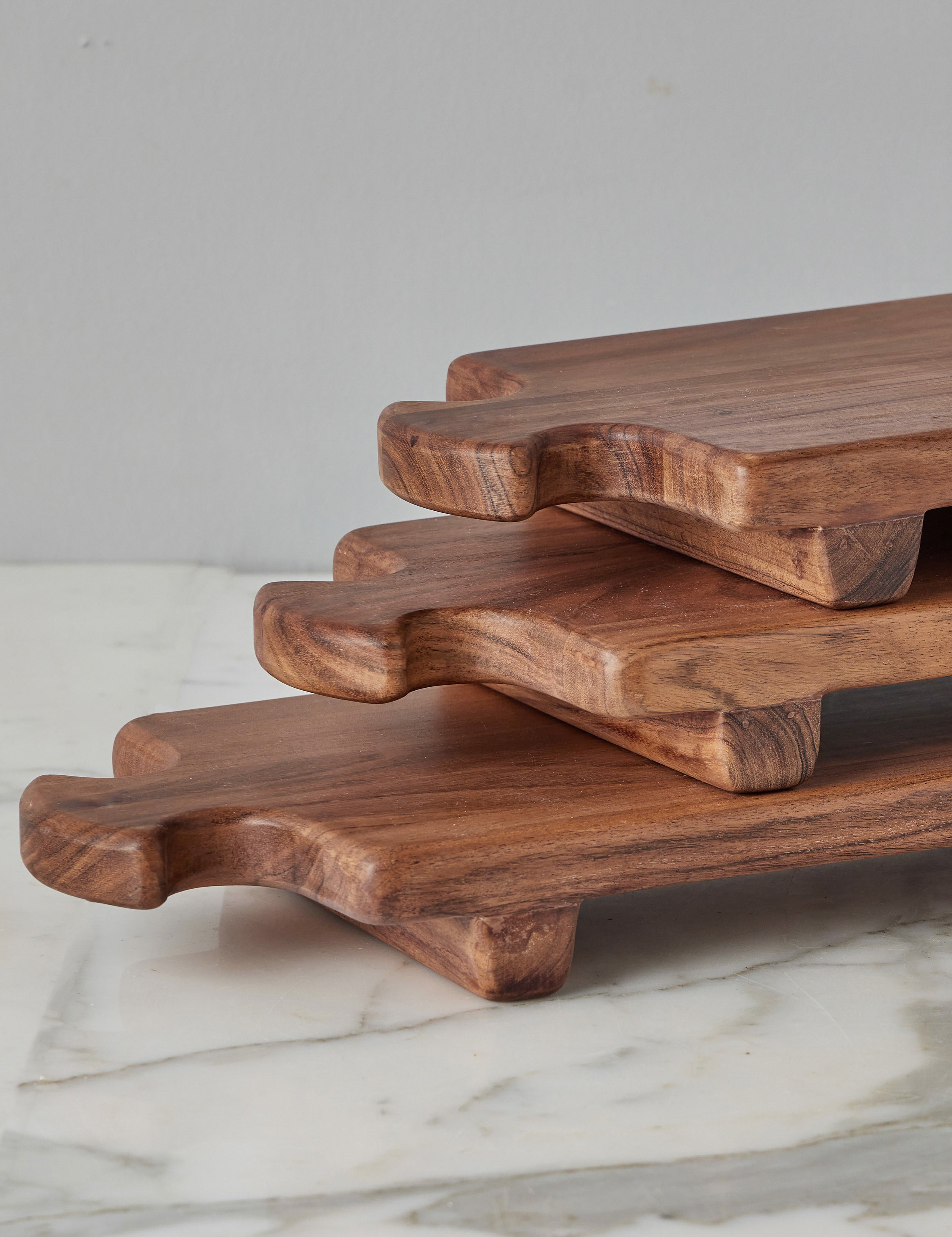 Normandy Wood Riser Footed Tray by etúHOME