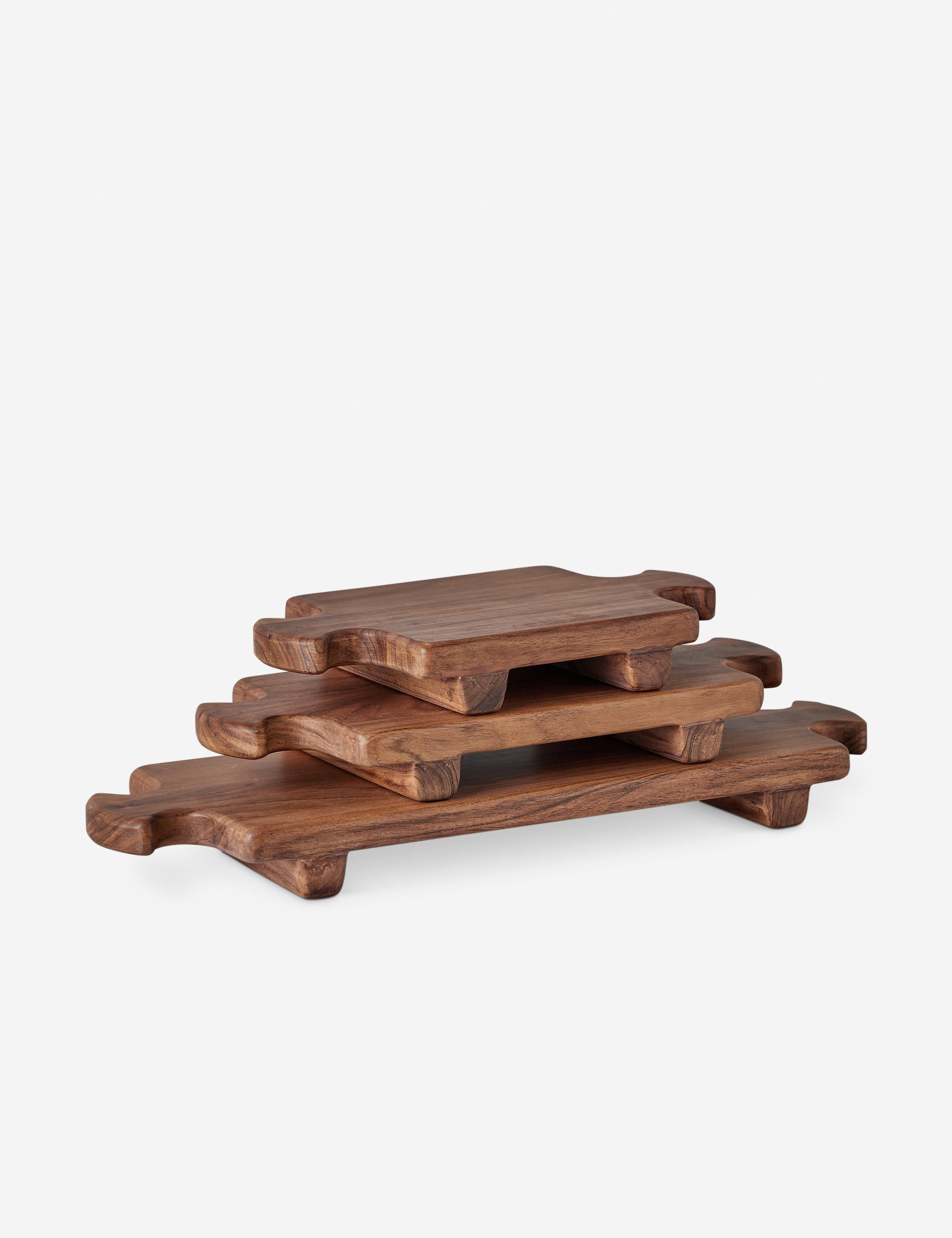 Normandy Wood Riser Footed Tray by etúHOME