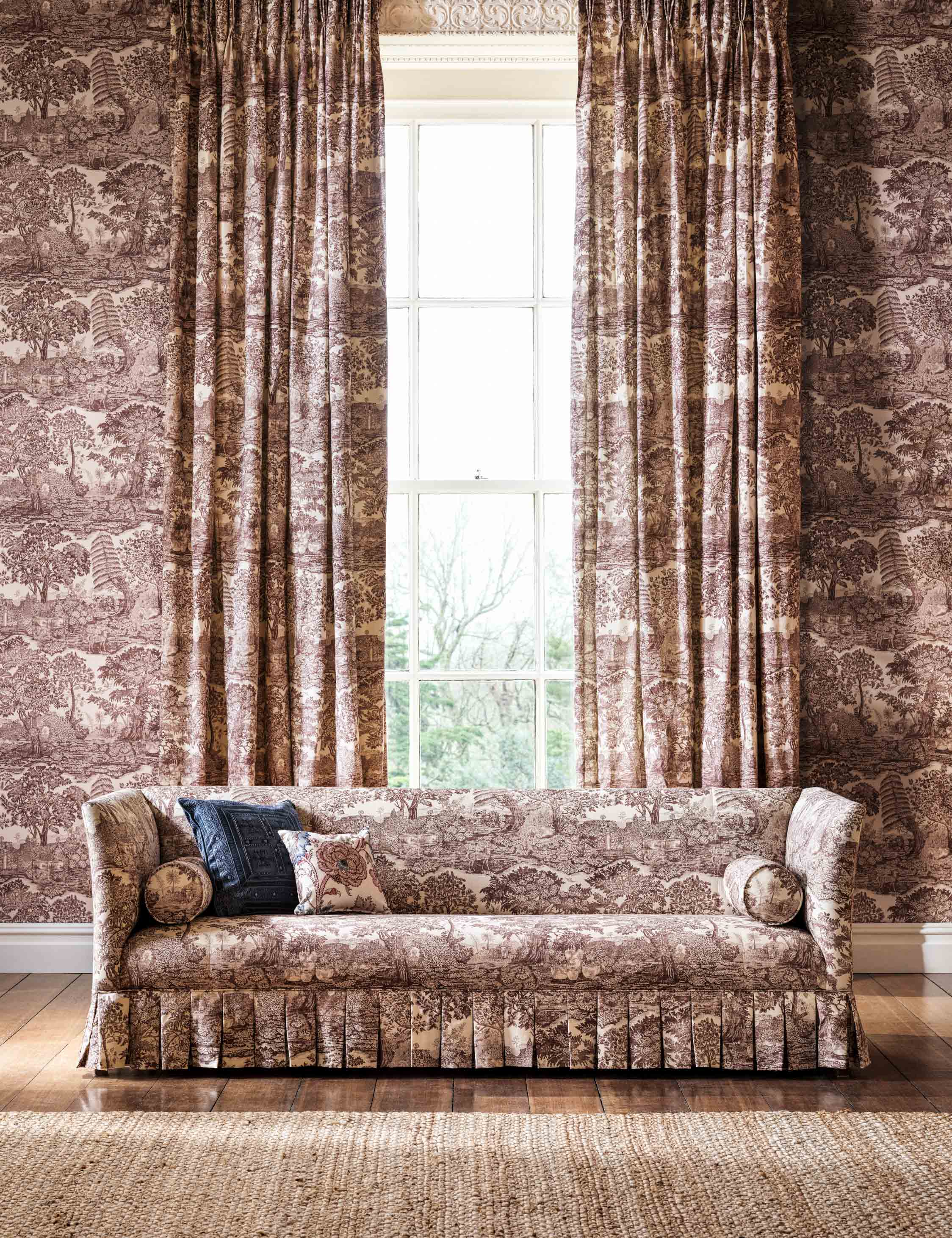 Highgrove Toile Linen-Blend Fabric by Sanderson